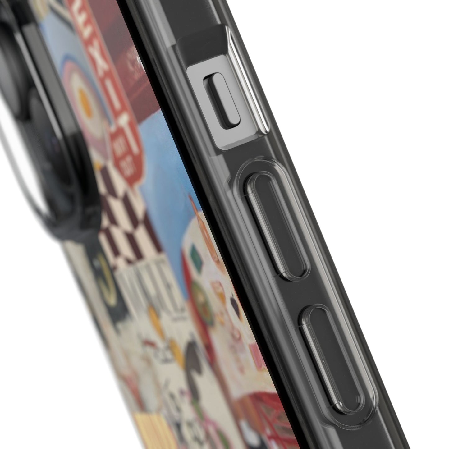 Collage Vintage Aesthetic Clear Impact-Resistant Phone Case