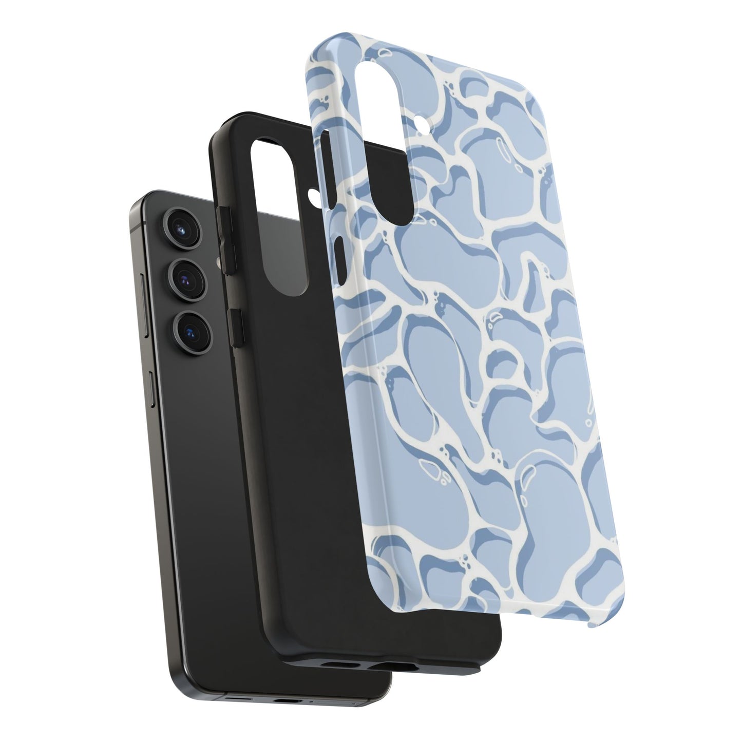 Blue Abstract Pool Pattern Tough Phone Case