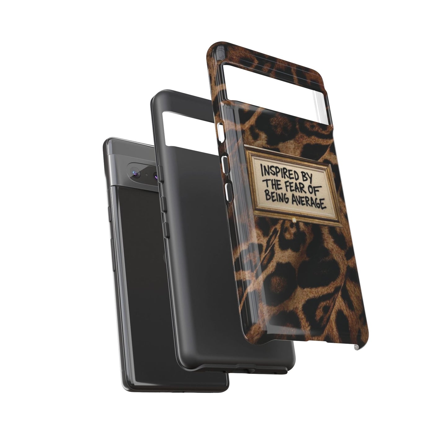 Leopard 'Inspired by the Fear of Being Average' Phone Case