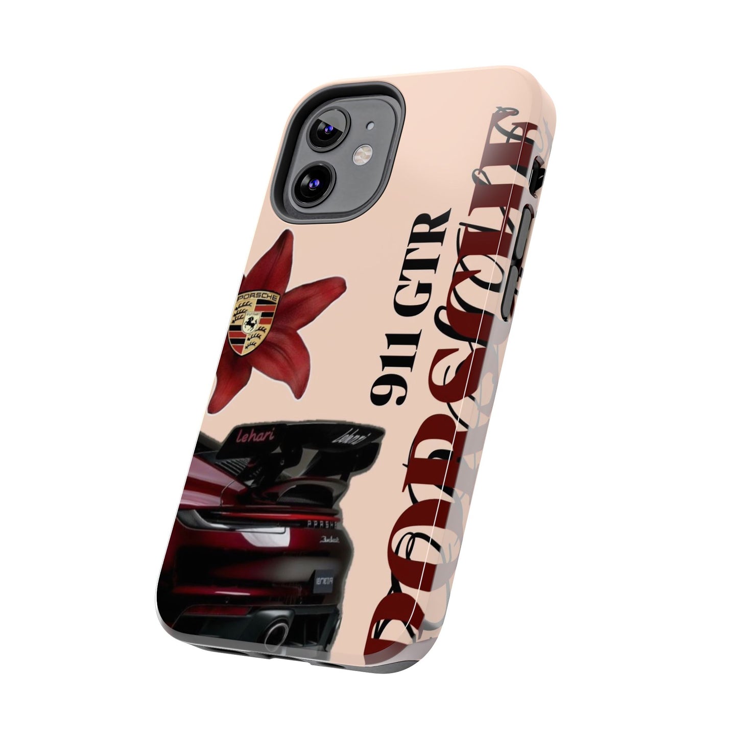 Porsche 911 GT-R Red Orchid Tough Phone Case — Sports Car Protective Cover