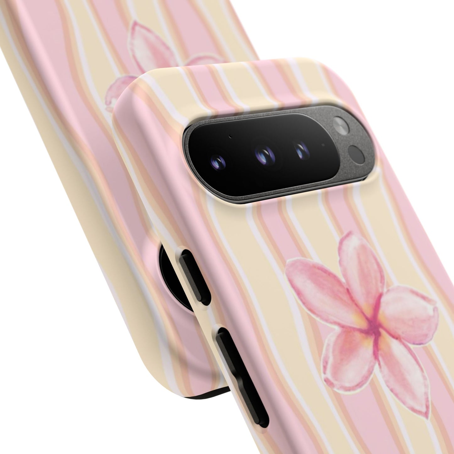 Pink Plumeria Phone Case - Tropical Floral Tough Phone Case