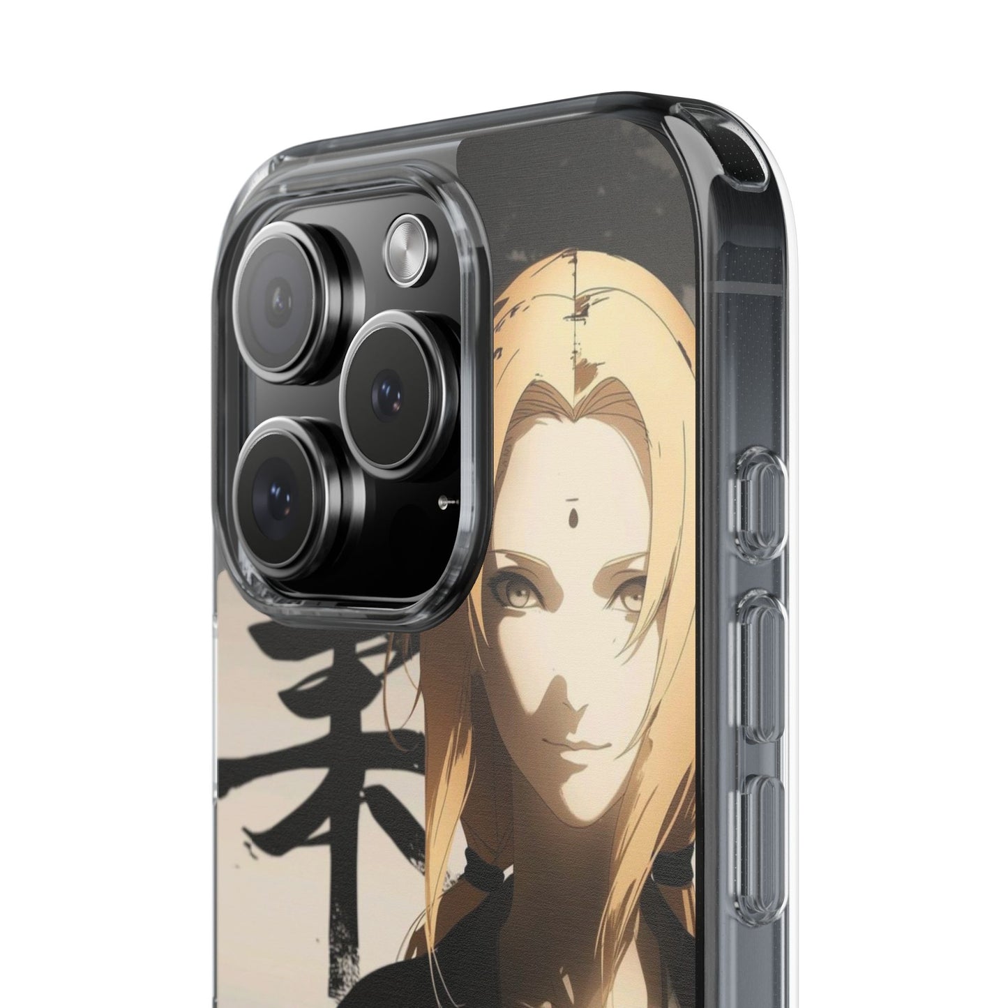 Clear Anime Character Impact-Resistant Phone Case