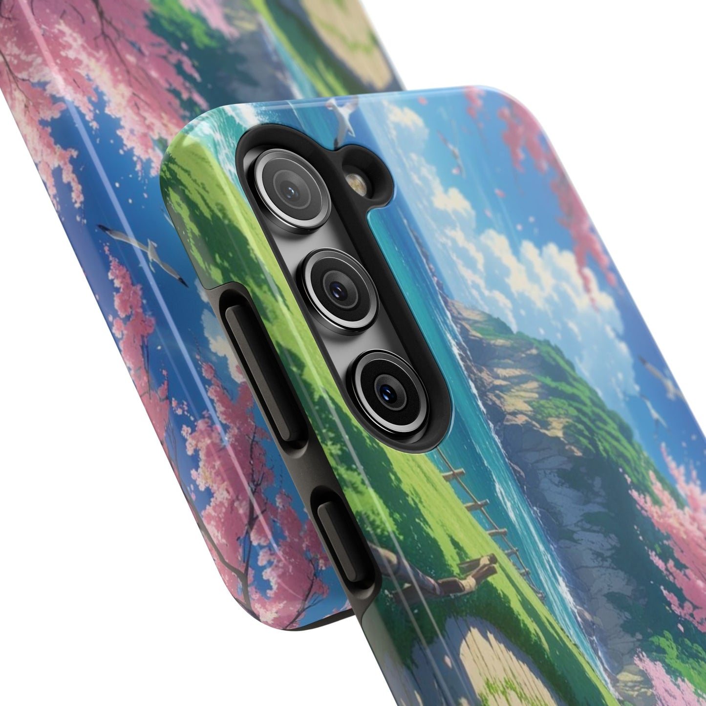 Tough Phone Case — Scenic Cherry Blossom Landscape Phone Cover