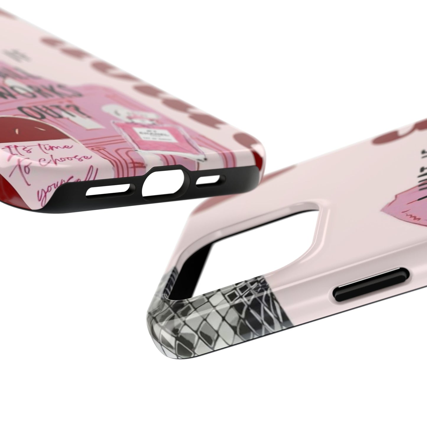 What If It All Works Out Phone Case - Pink Motivational Tough Case