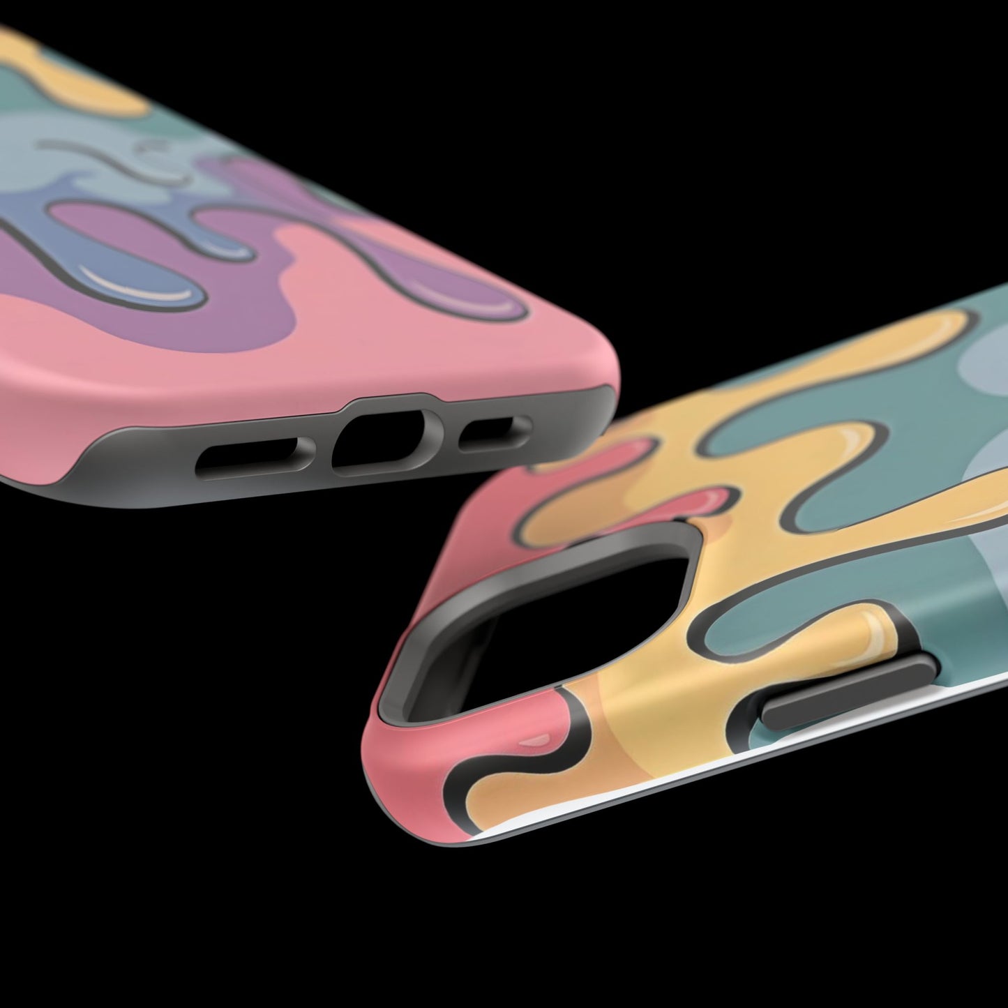 Colorful Drip Magnetic Phone Case — Impact-Resistant iPhone Cover