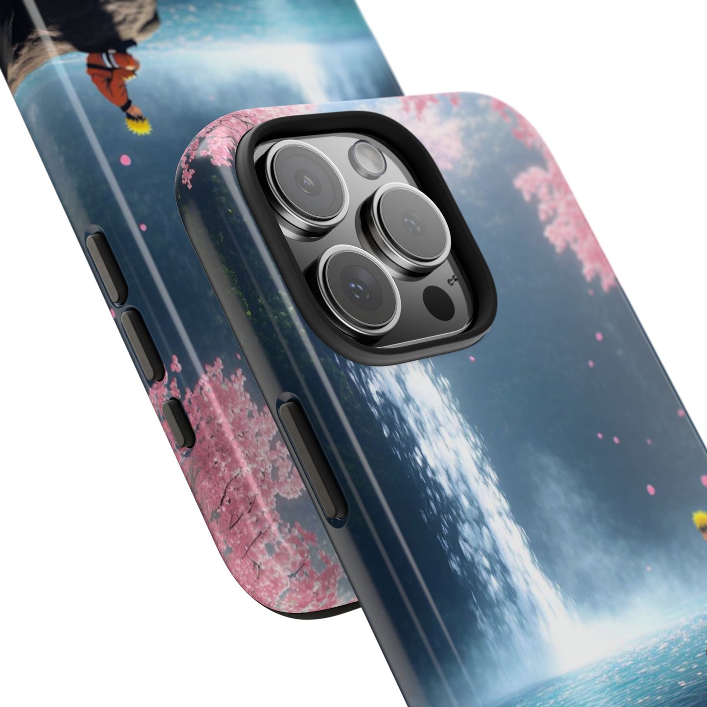Naruto Scenic Tough Phone Case — Waterfall Meditation Anime Cover