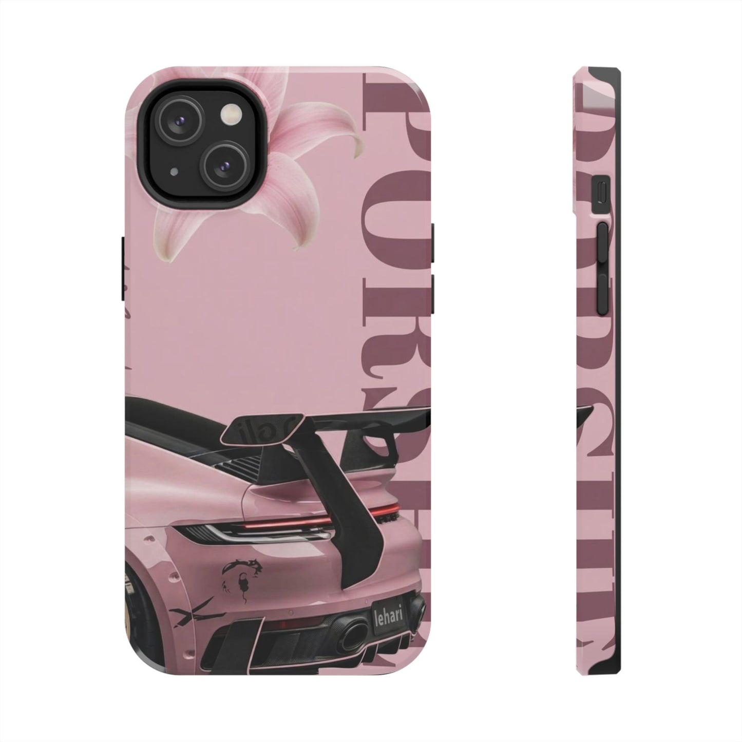 Pink Racing Car Tough Phone Case — 'Queen' Sportback Design