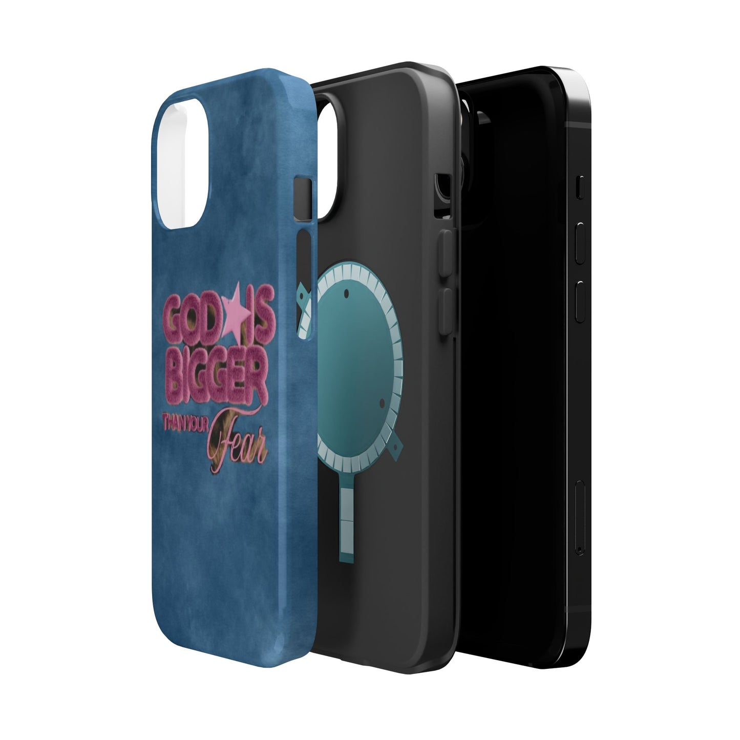 Phone Case — “God Is Bigger Than Your Fear” Magnetic Impact-Resistant Case