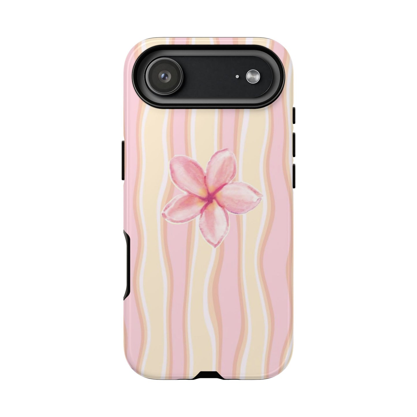 Pink Plumeria Phone Case - Tropical Floral Tough Phone Case
