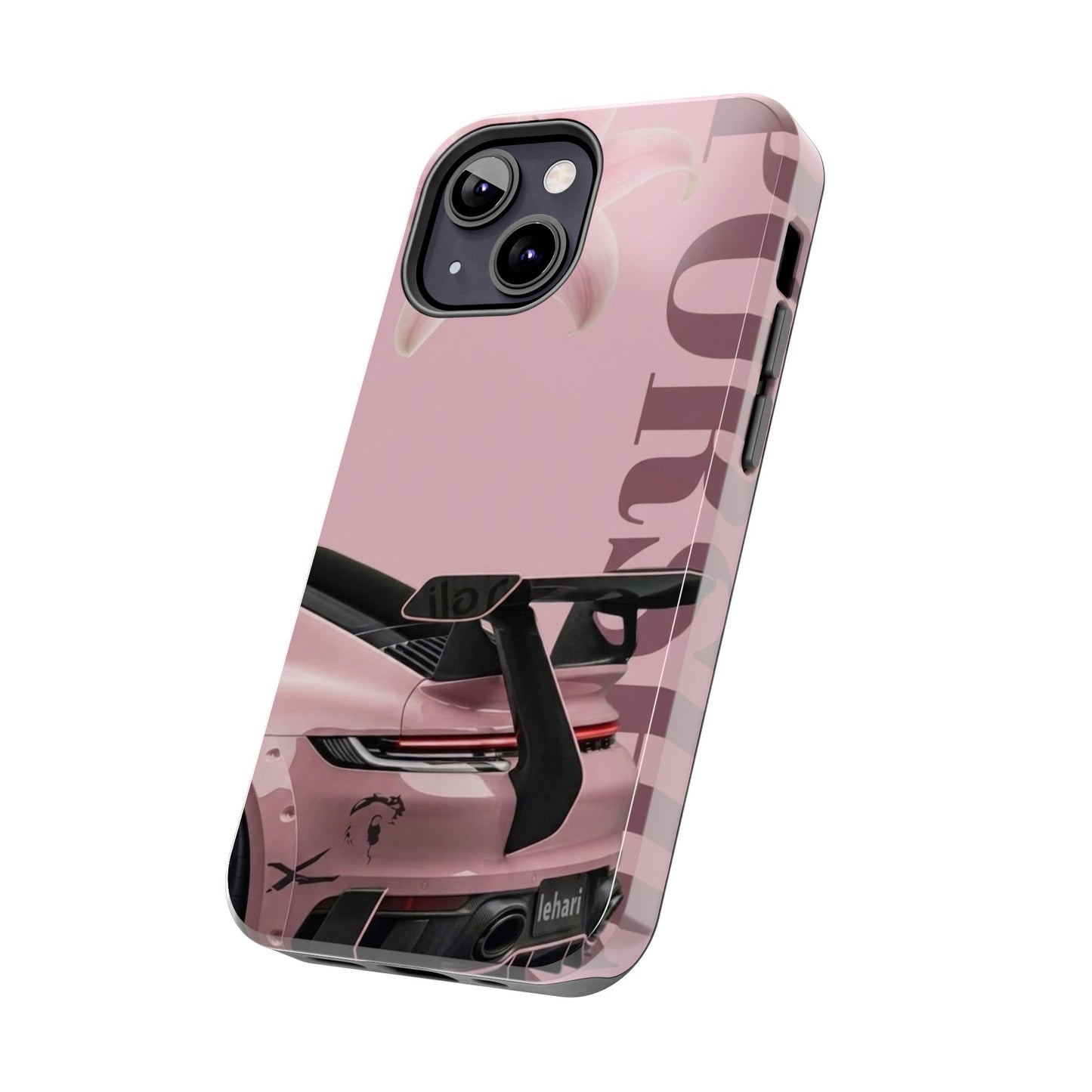 Pink Racing Car Tough Phone Case — 'Queen' Sportback Design