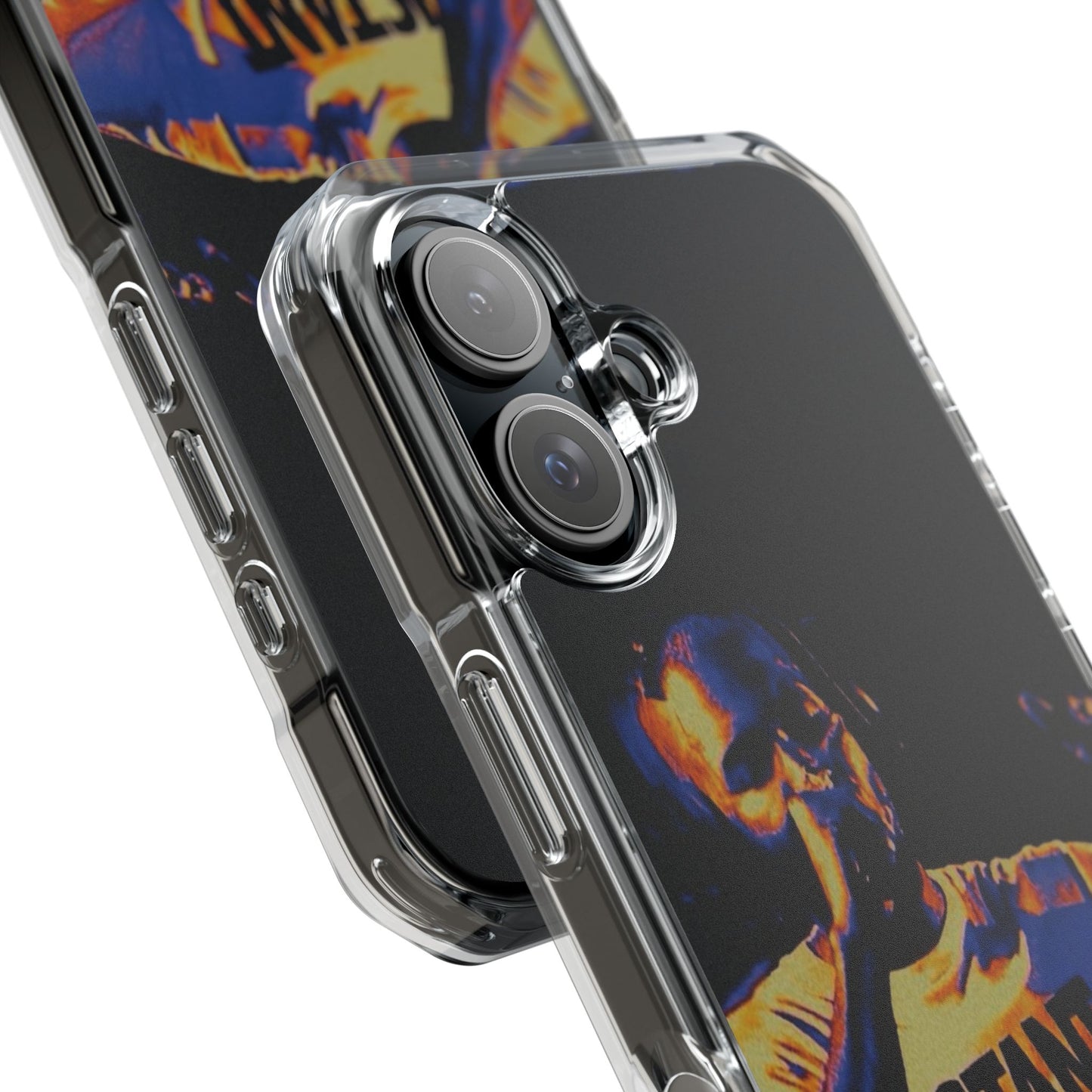 Clear Magnetic Phone Case — Live Concert Microphone Design