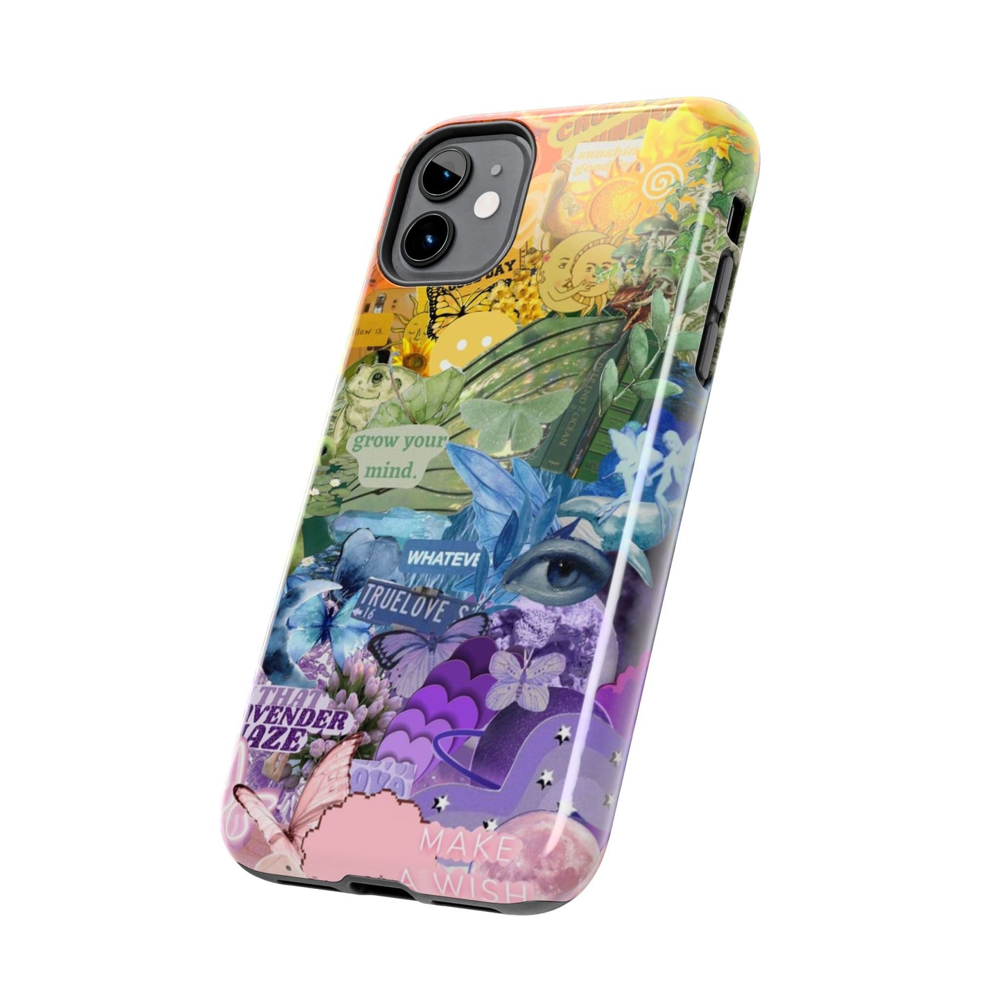 Collage Art Phone Case — 'Grow Your Mind' Lavender Haze Tough Case