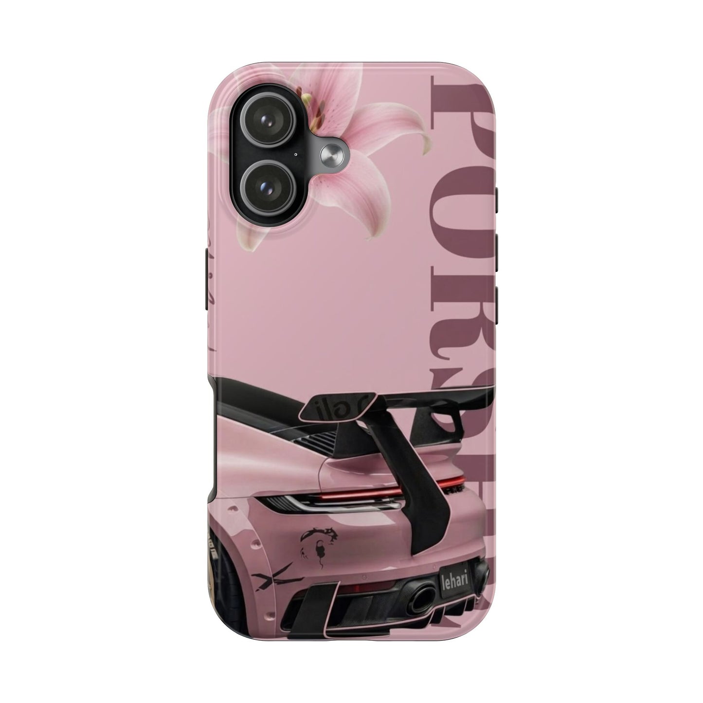 Pink Racing Car Tough Phone Case — 'Queen' Sportback Design
