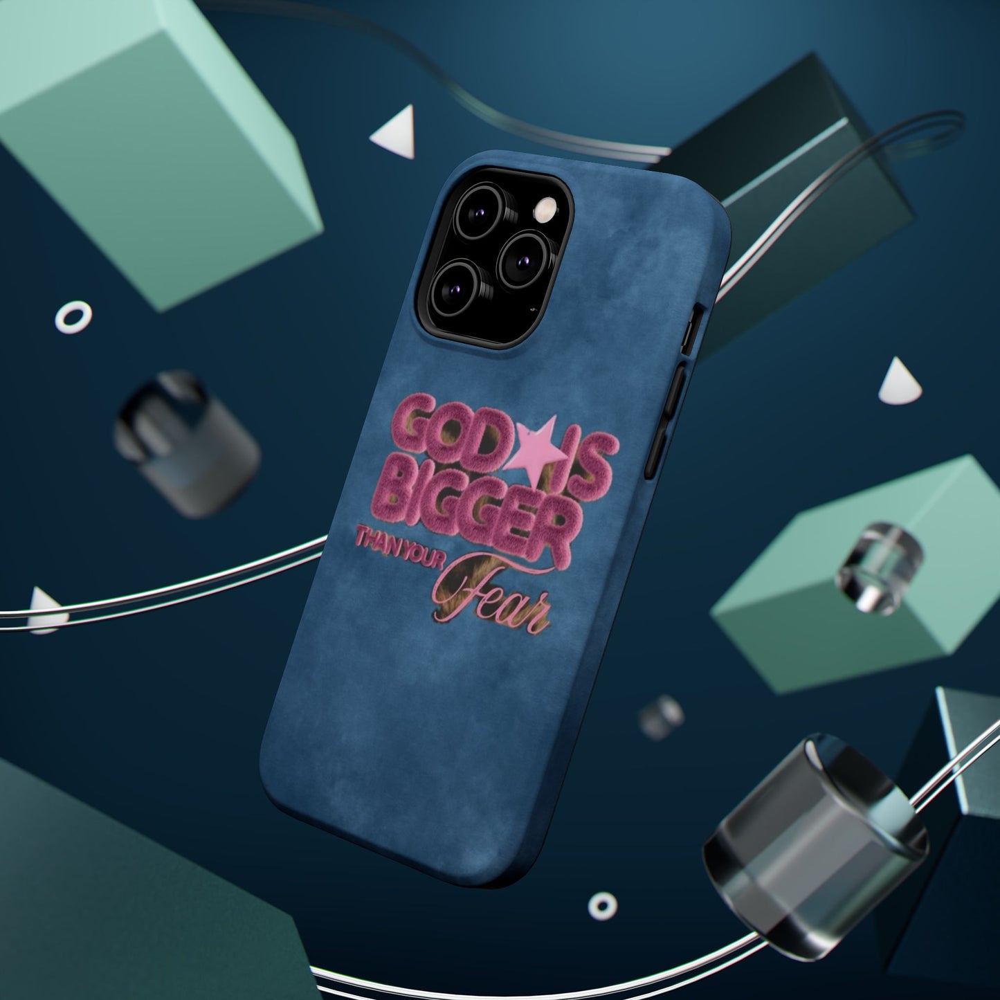 Phone Case — “God Is Bigger Than Your Fear” Magnetic Impact-Resistant Case