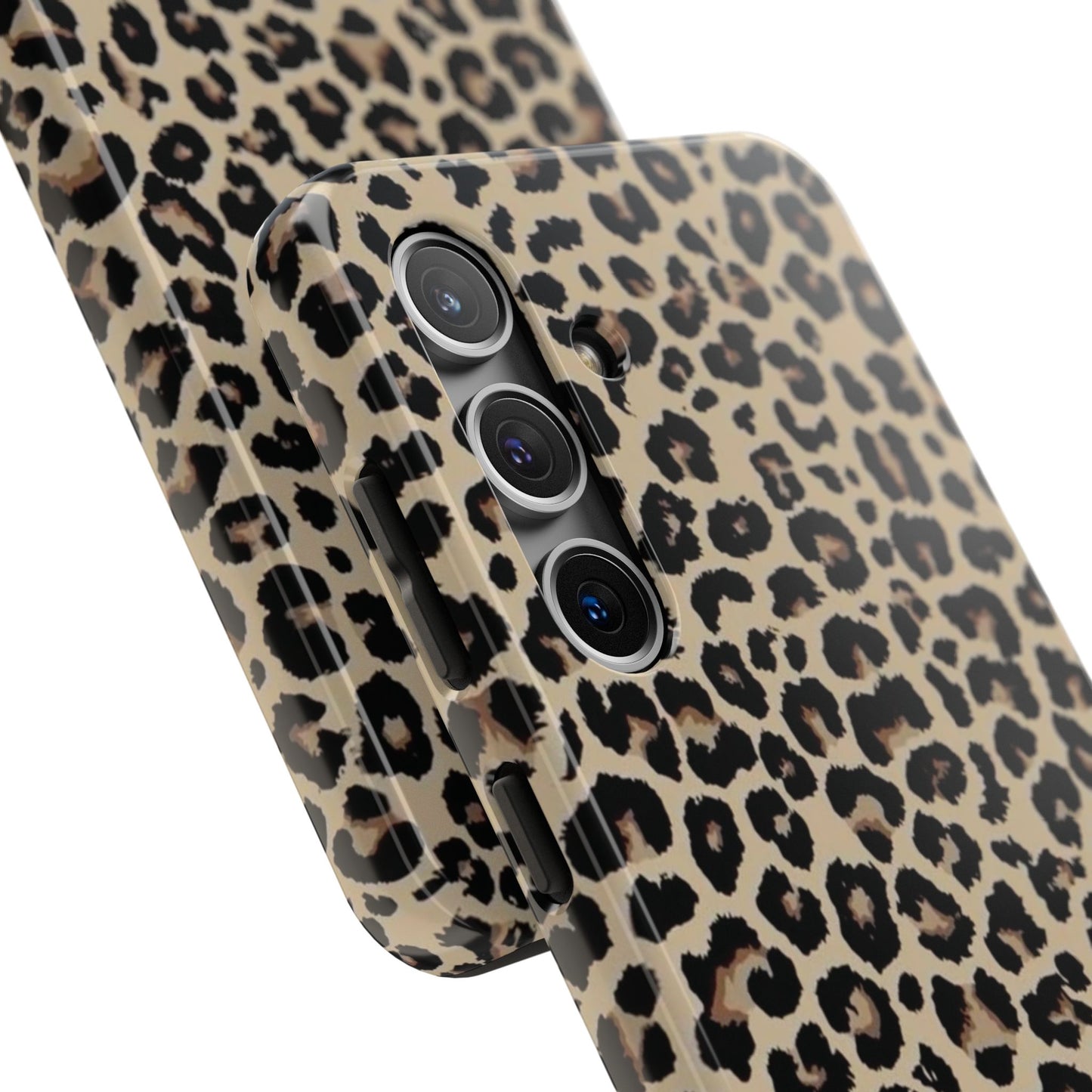 Leopard Print Tough Phone Case — Durable Protective iPhone Cover