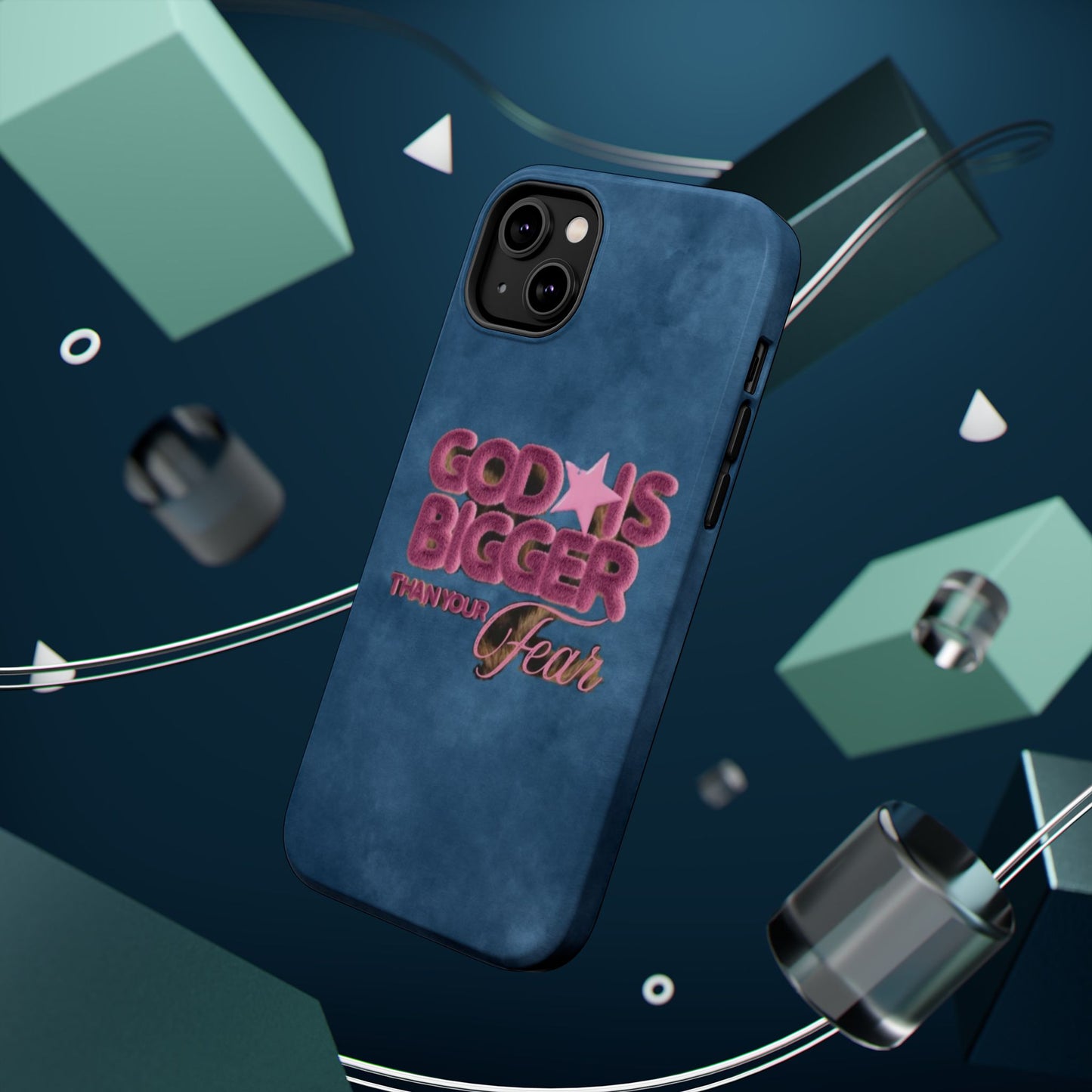 Phone Case — “God Is Bigger Than Your Fear” Magnetic Impact-Resistant Case