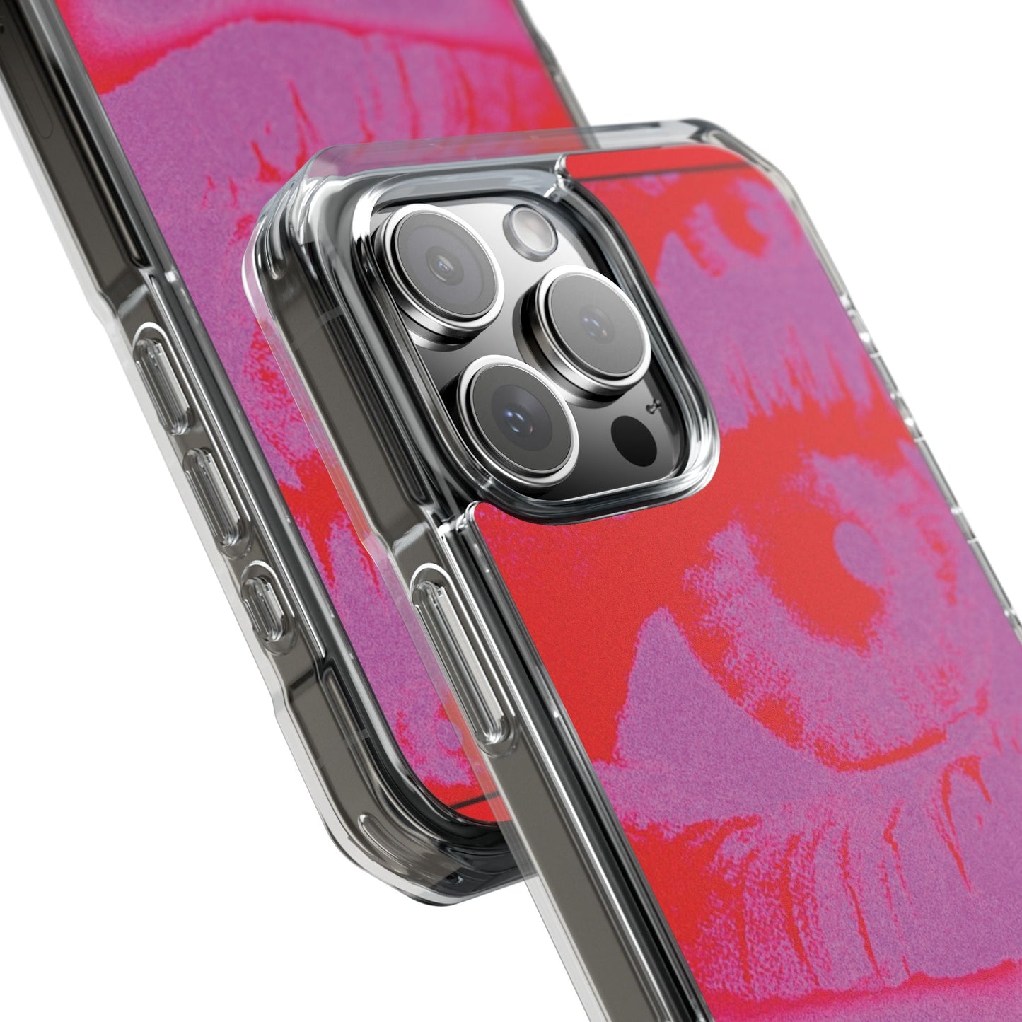 Phone Case — Pop Art Red Eyes Magnetic Clear Impact Case