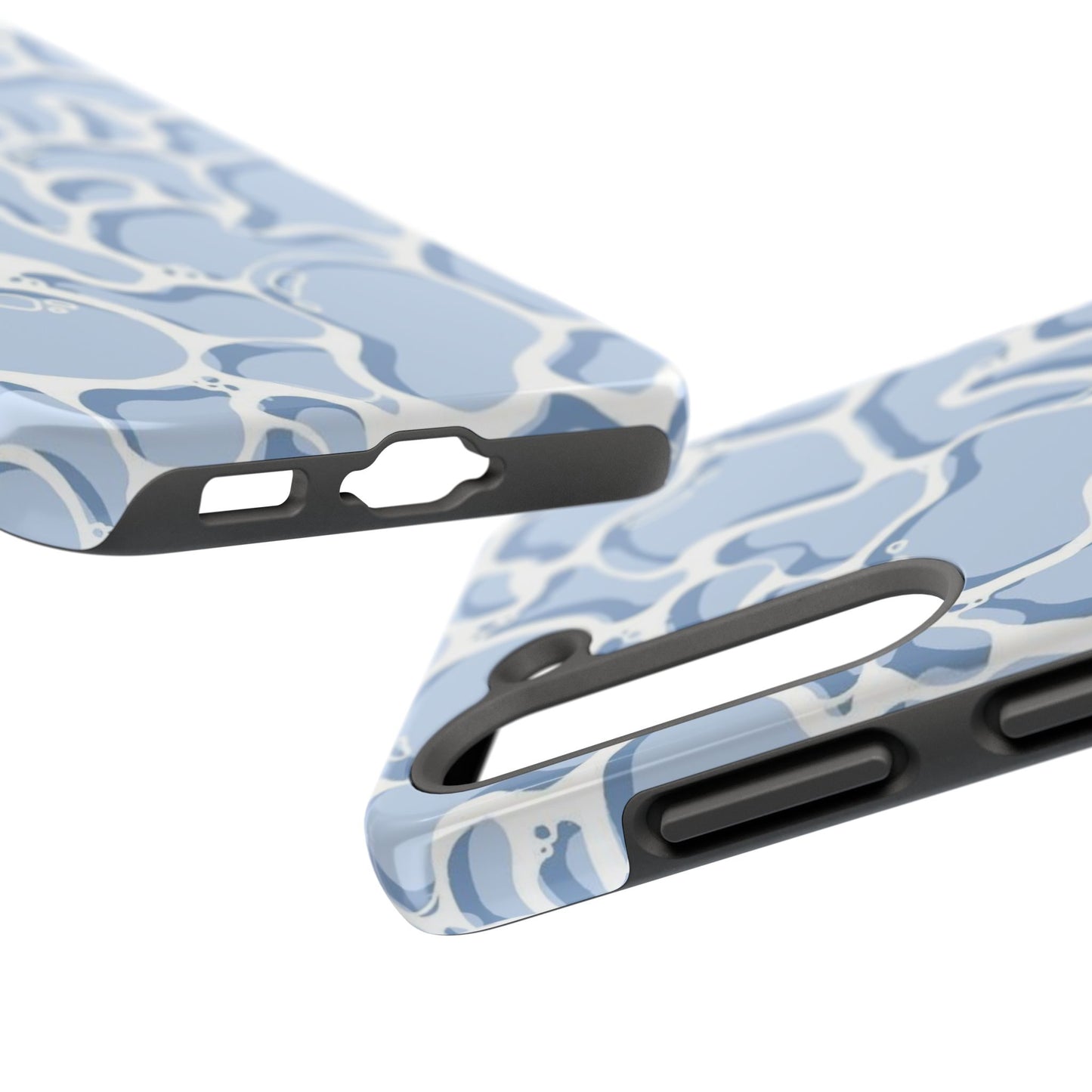 Blue Abstract Pool Pattern Tough Phone Case