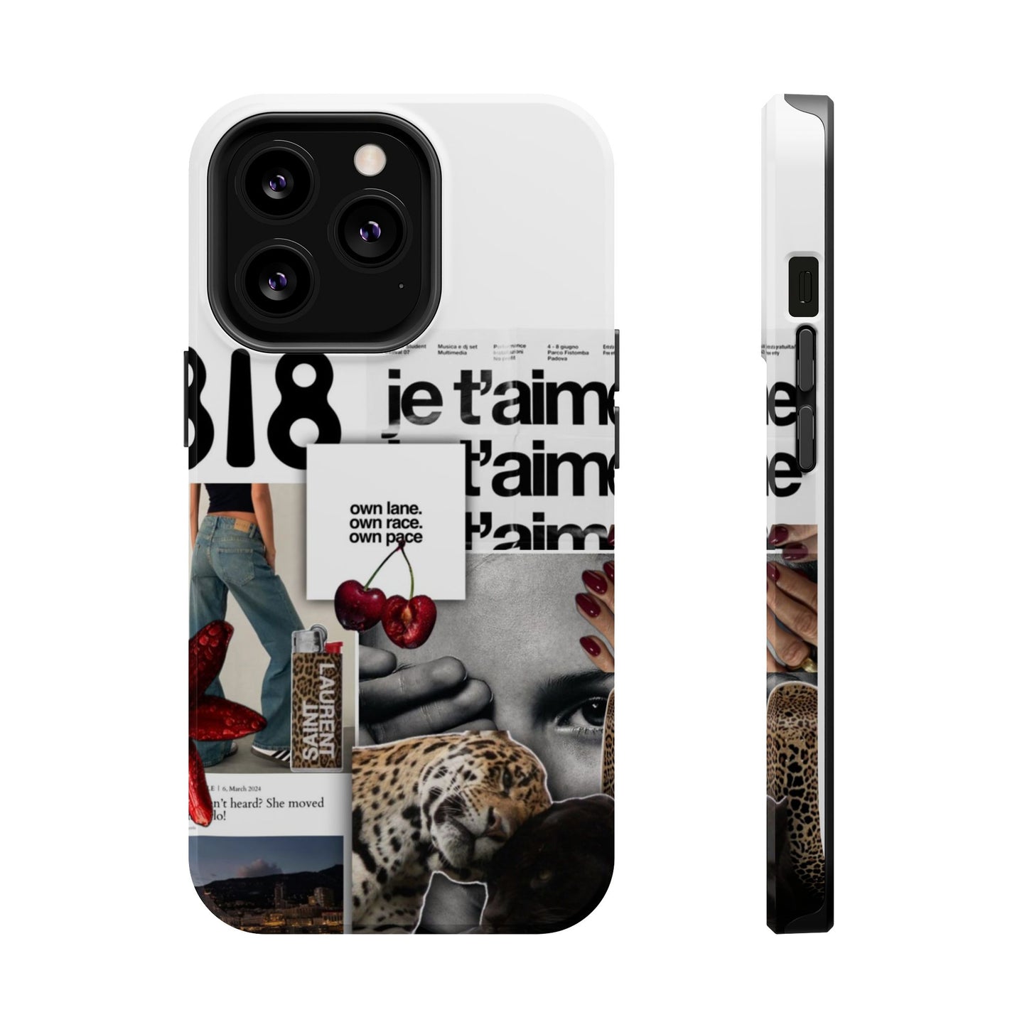 Collage 'Je t’aime' Magnetic Impact-Resistant Phone Case