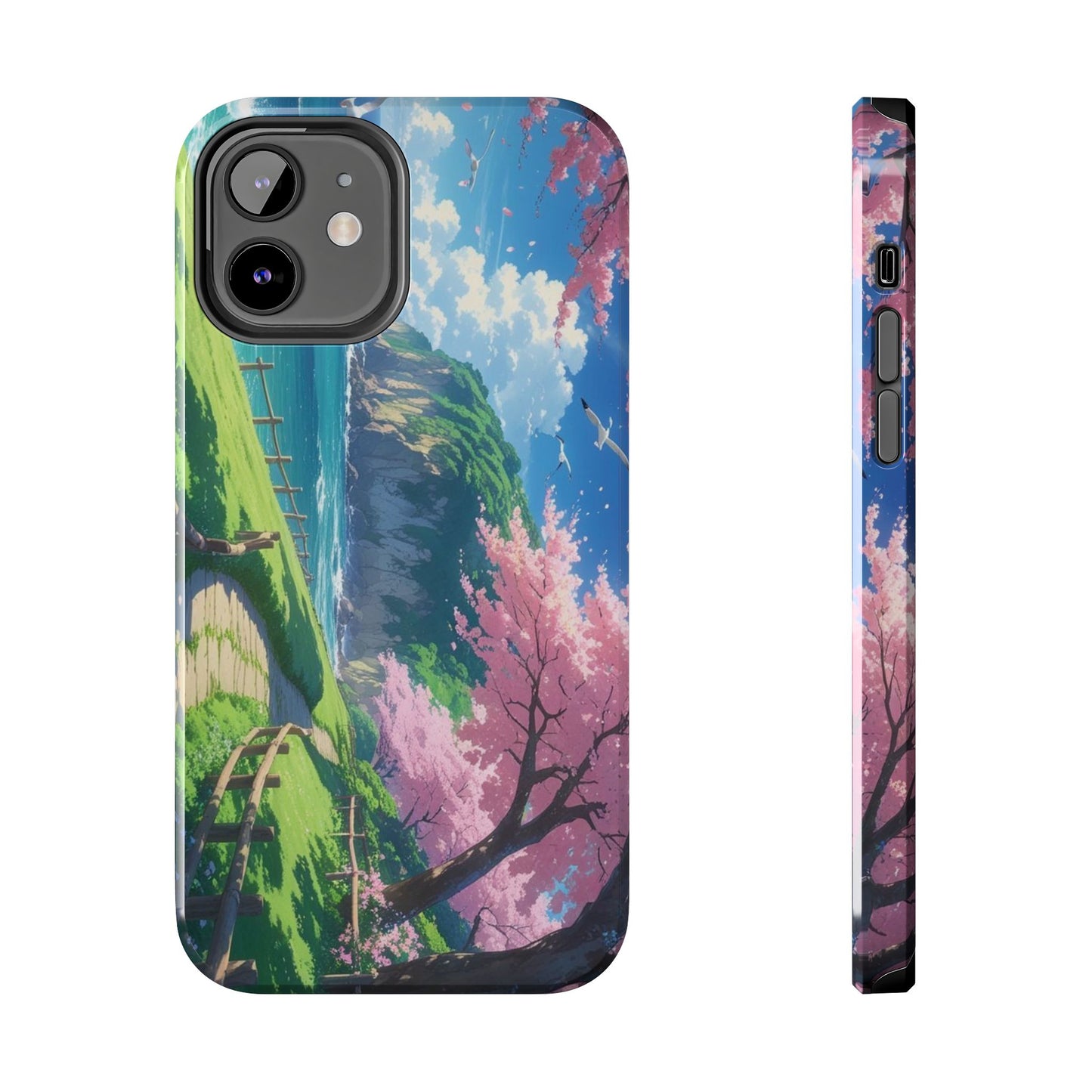 Tough Phone Case — Scenic Cherry Blossom Landscape Phone Cover