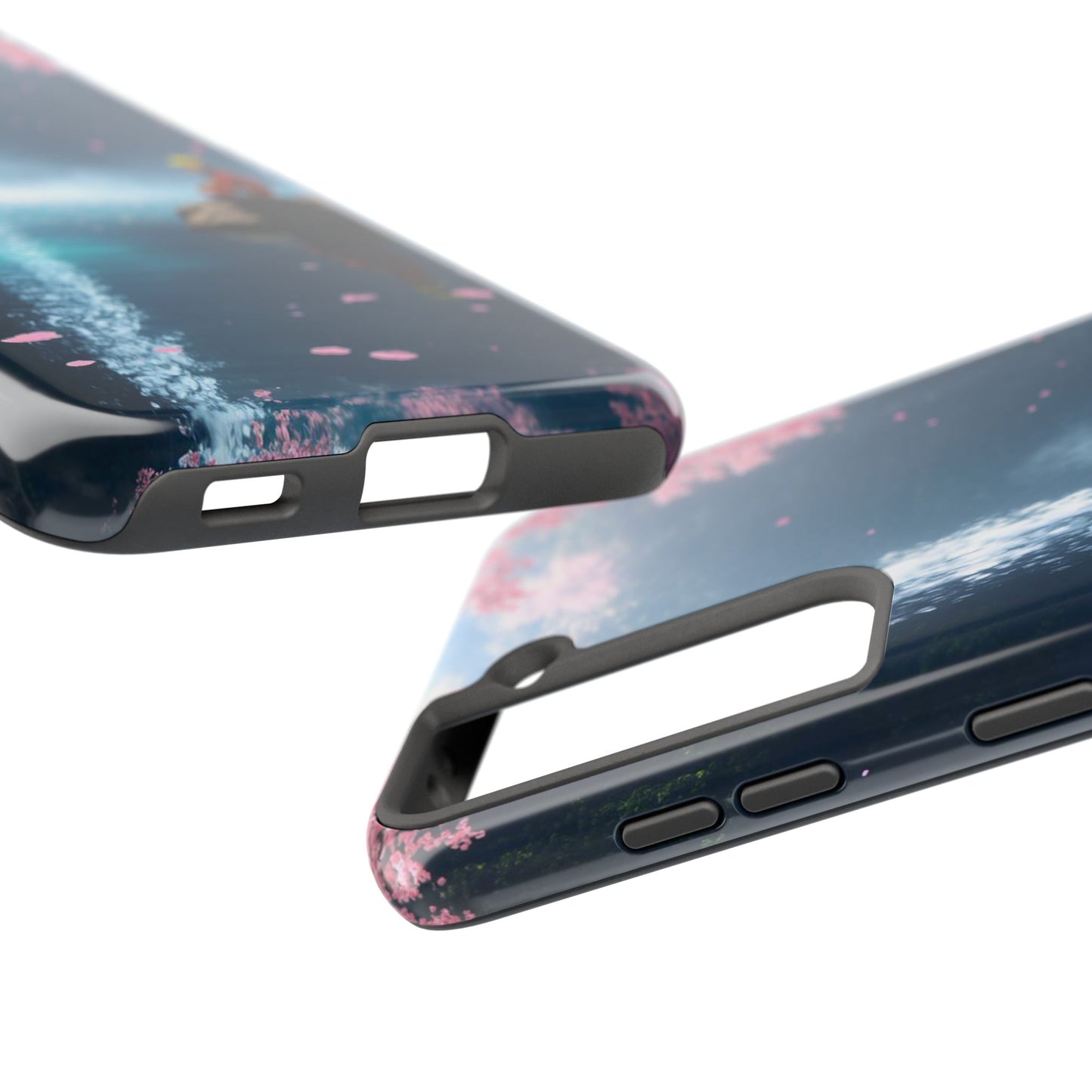 Naruto Scenic Tough Phone Case — Waterfall Meditation Anime Cover