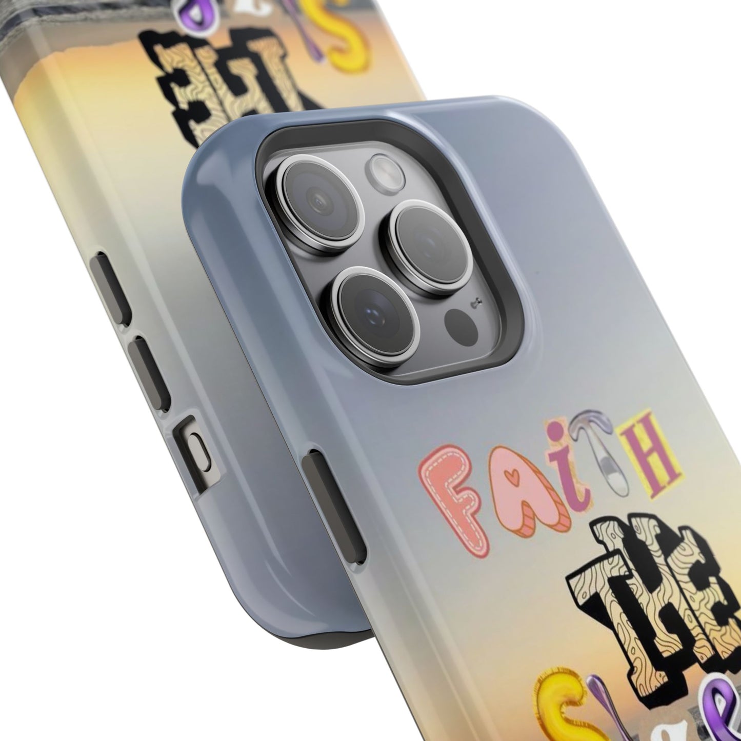 Magnetic Impact-Resistant Phone Case — "Faith the Size of a Mustard Seed" Sunset Design