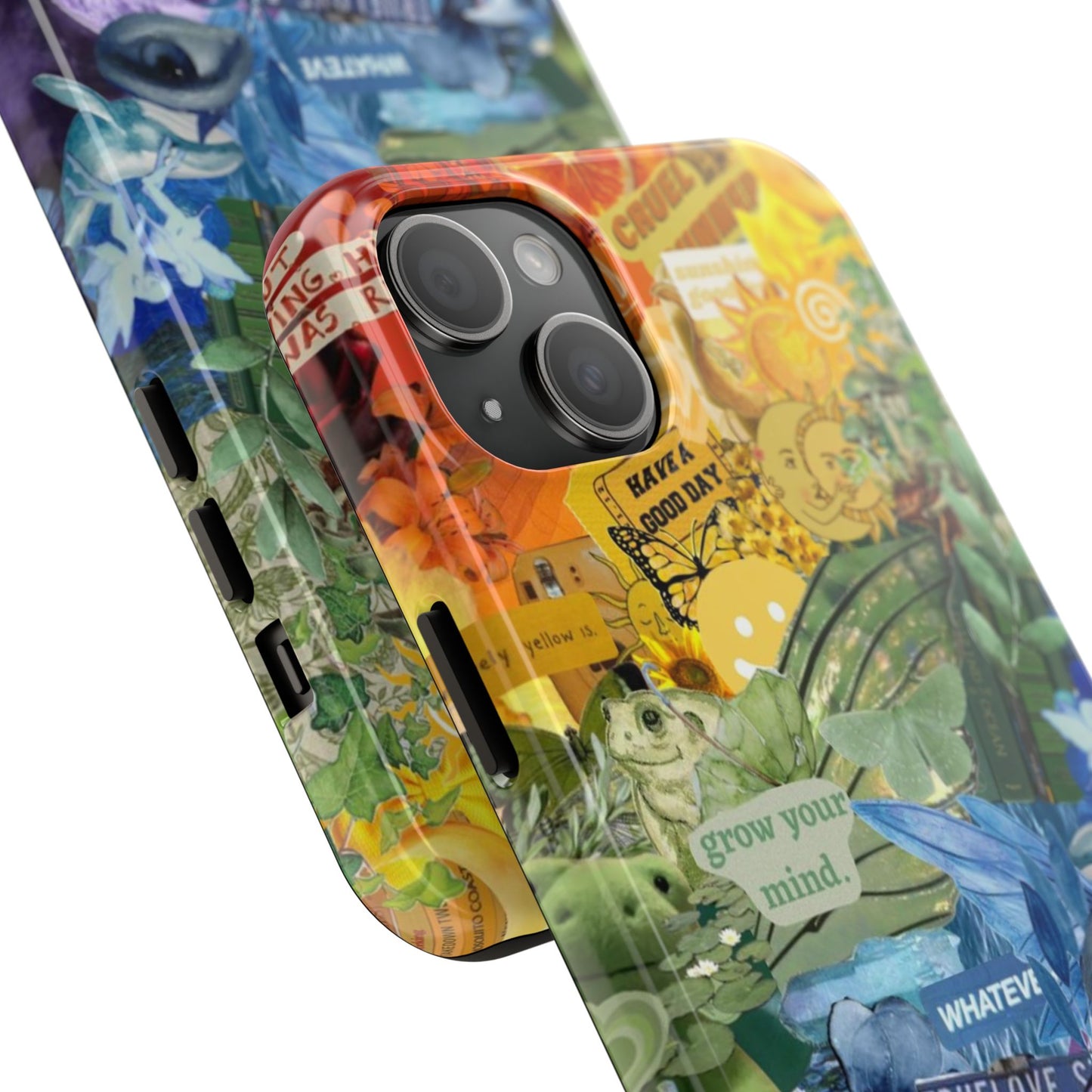 Collage Art Phone Case — 'Grow Your Mind' Lavender Haze Tough Case