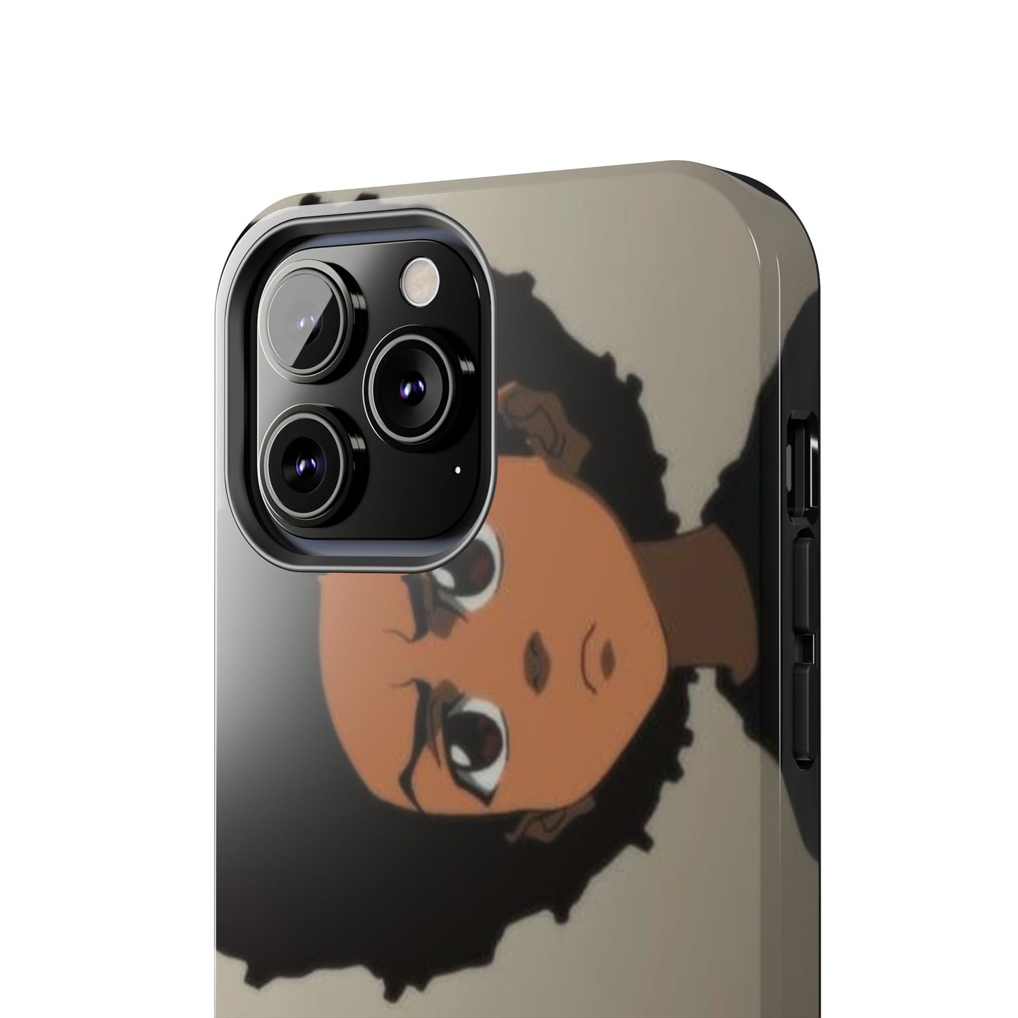 Tough Phone Case — Afro Anime Duo Face Design, Protective Shockproof Cover