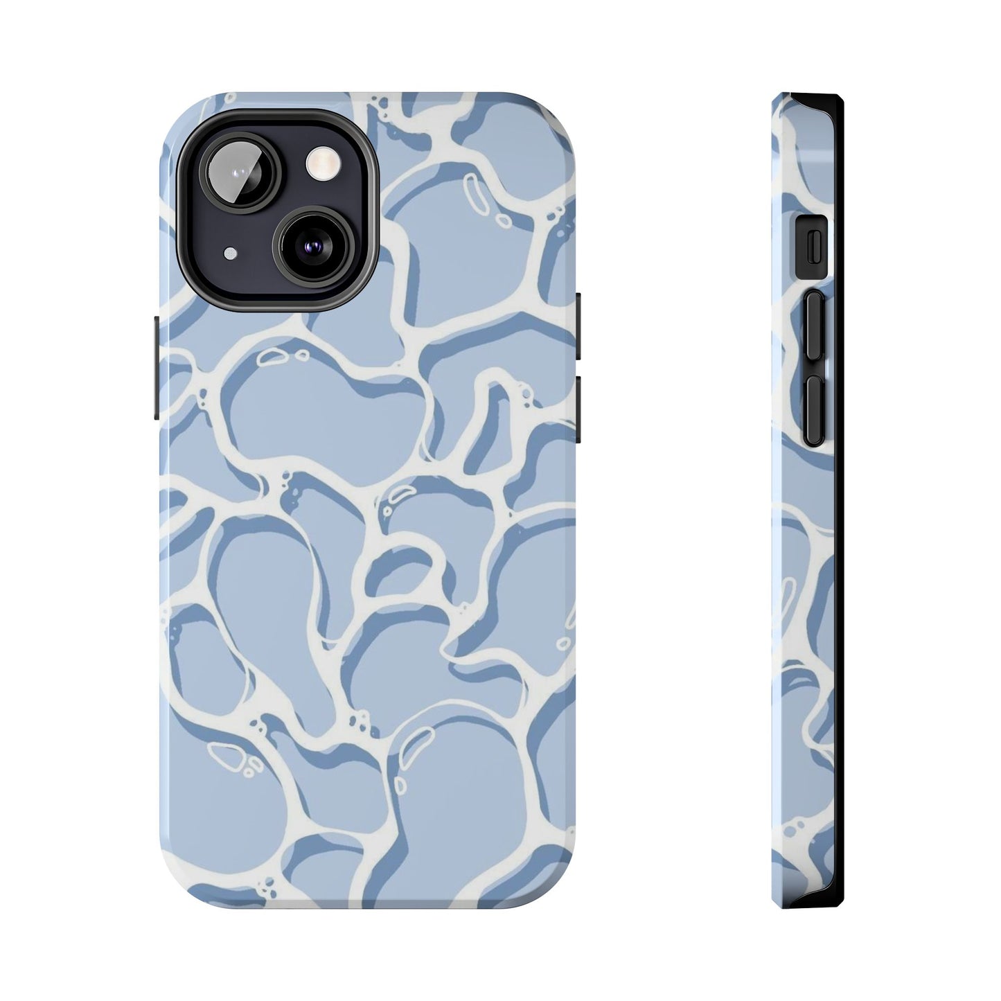 Blue Abstract Pool Pattern Tough Phone Case