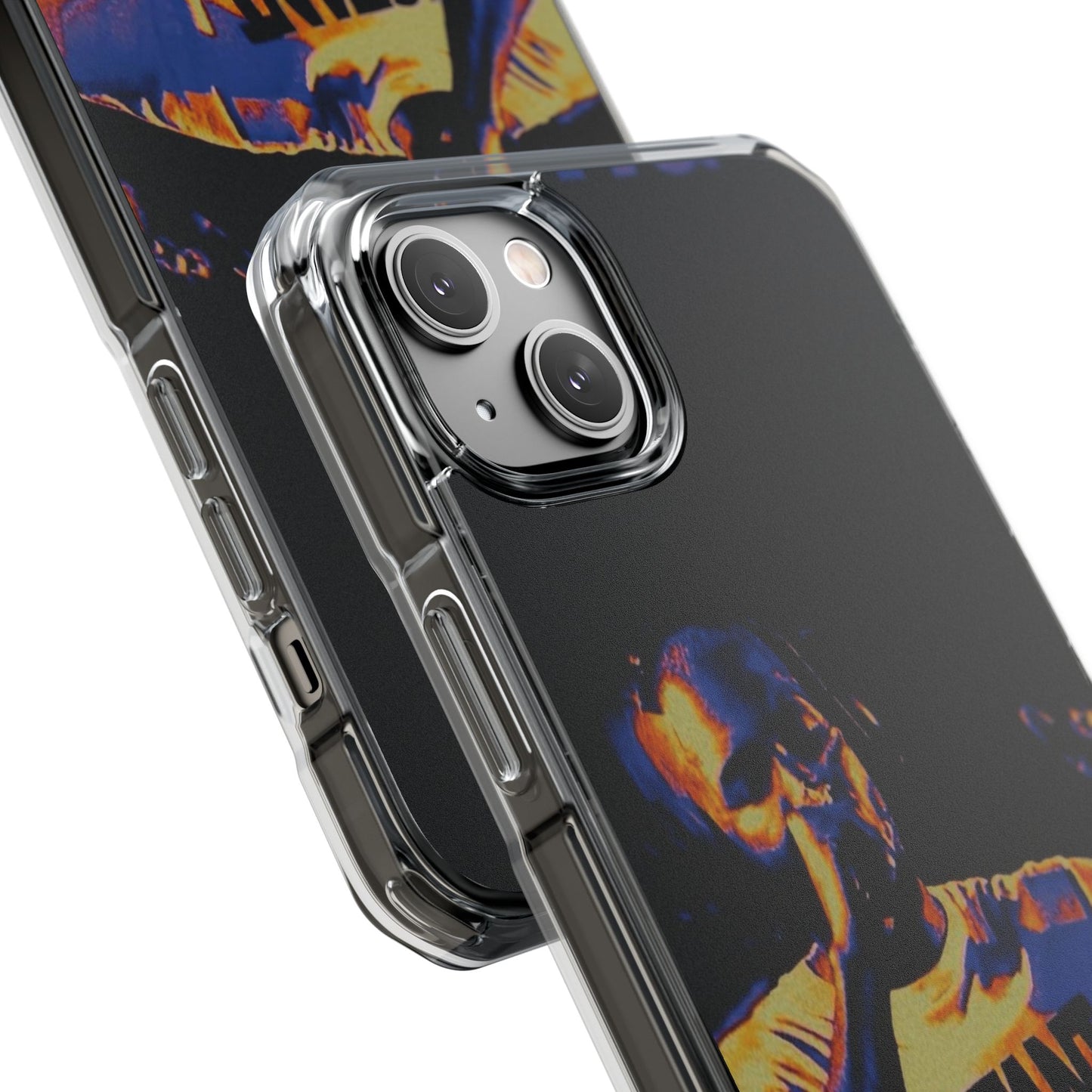 Clear Magnetic Phone Case — Live Concert Microphone Design