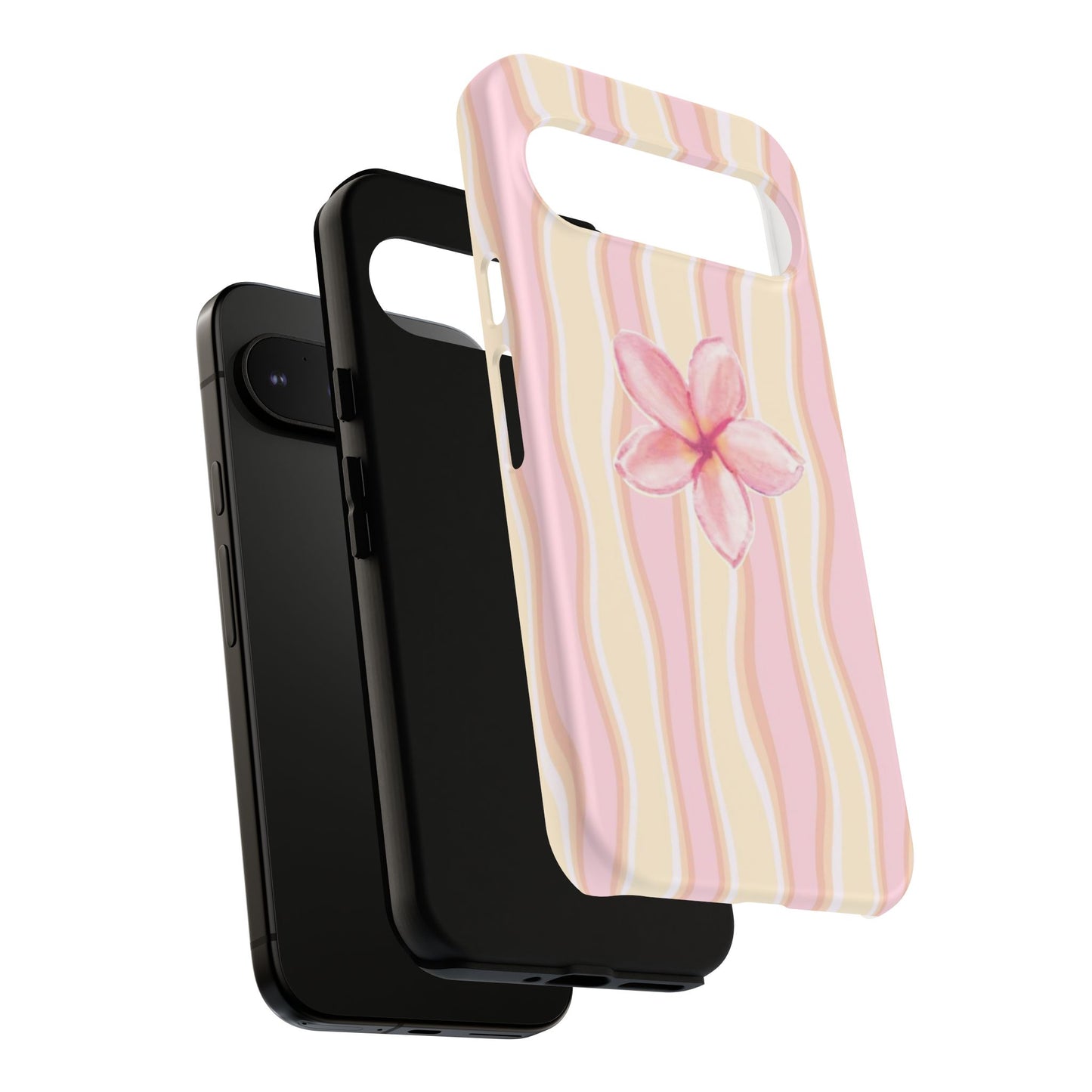 Pink Plumeria Phone Case - Tropical Floral Tough Phone Case