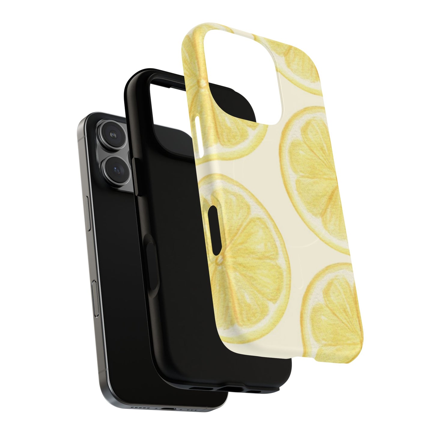 Lemon Slices Tough Magnetic Phone Case — Protective Citrus Pattern