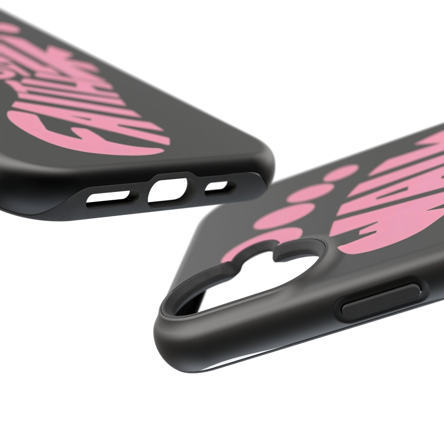 Phone Case — "Walk By Faith" Pink Footprint Magnetic Impact-Resistant Case