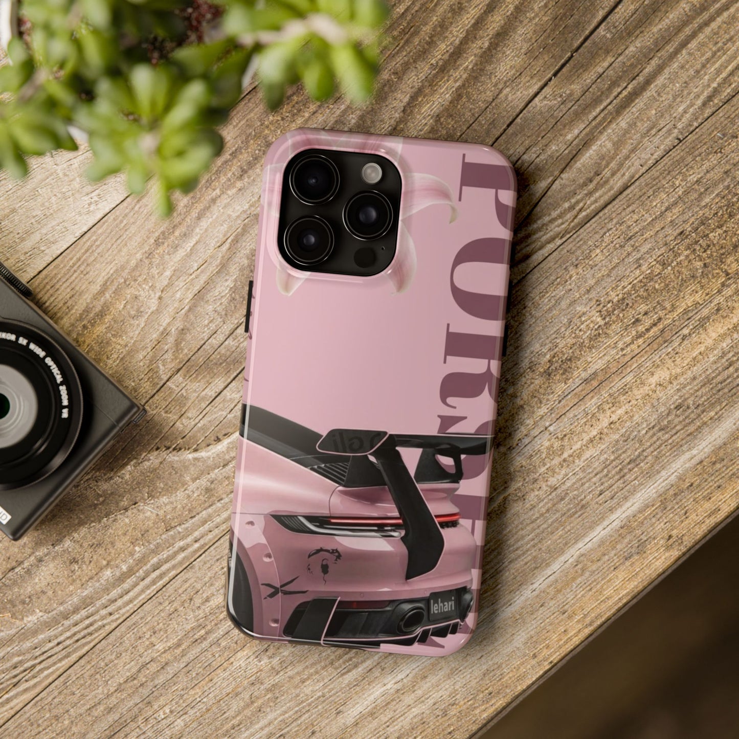 Pink Racing Car Tough Phone Case — 'Queen' Sportback Design