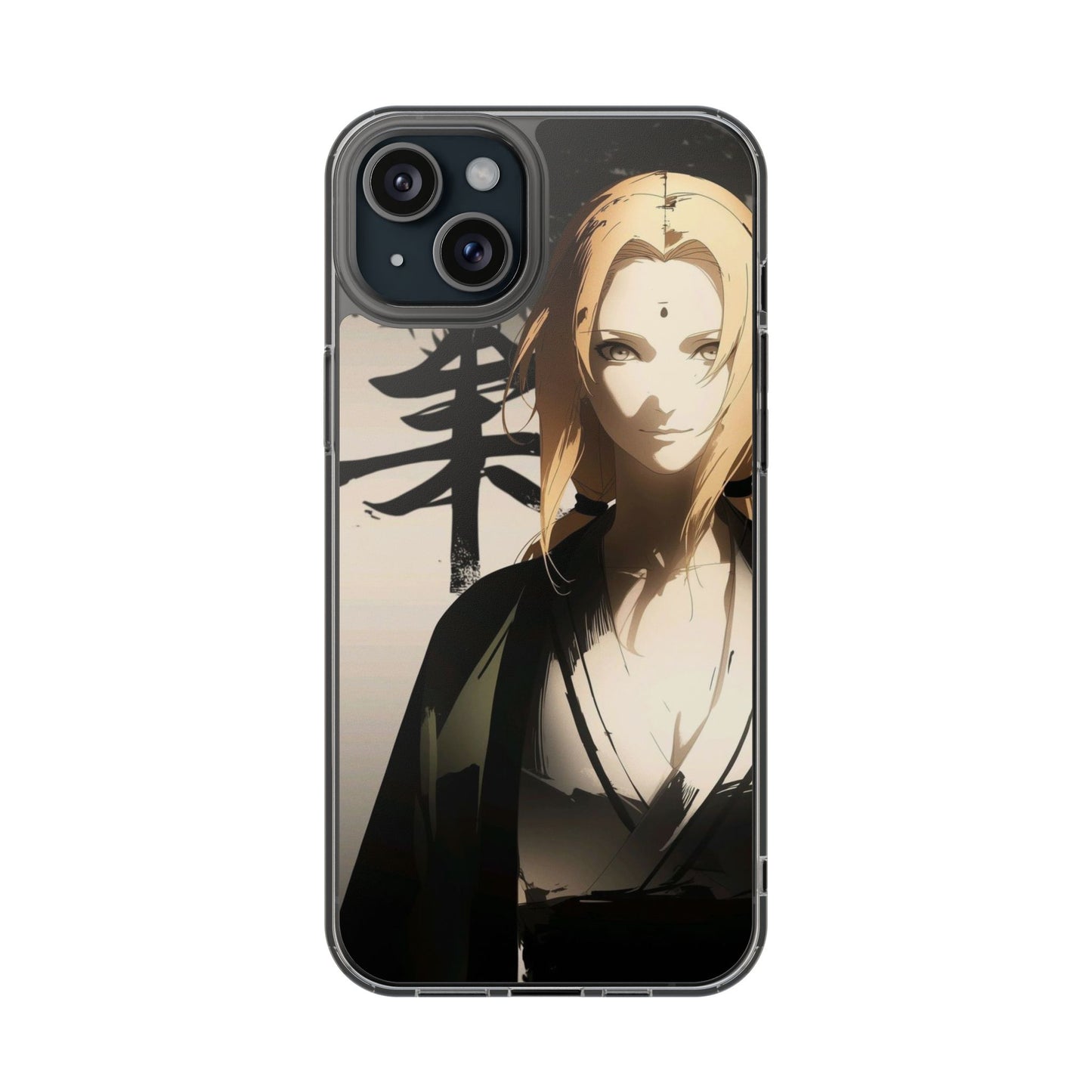 Clear Anime Character Impact-Resistant Phone Case