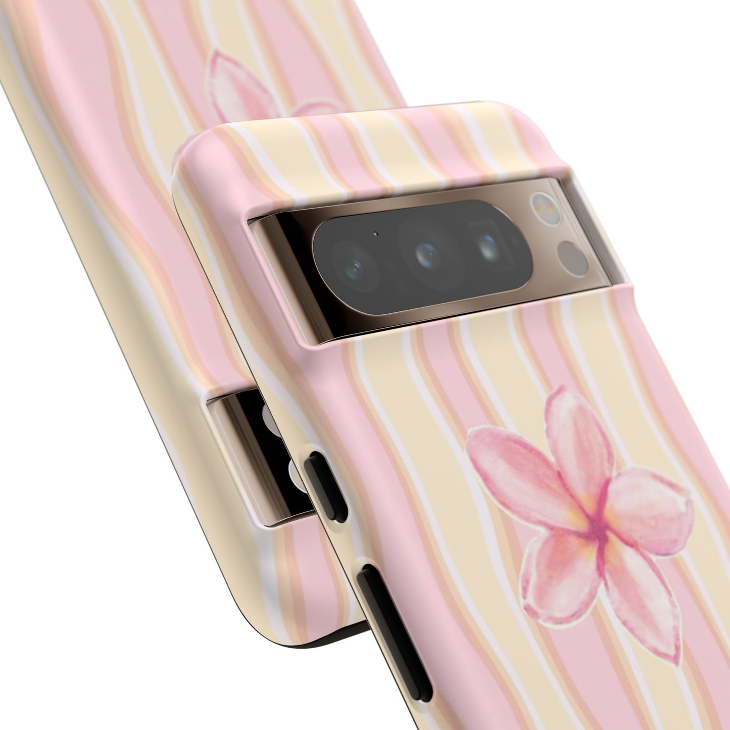 Pink Plumeria Phone Case - Tropical Floral Tough Phone Case