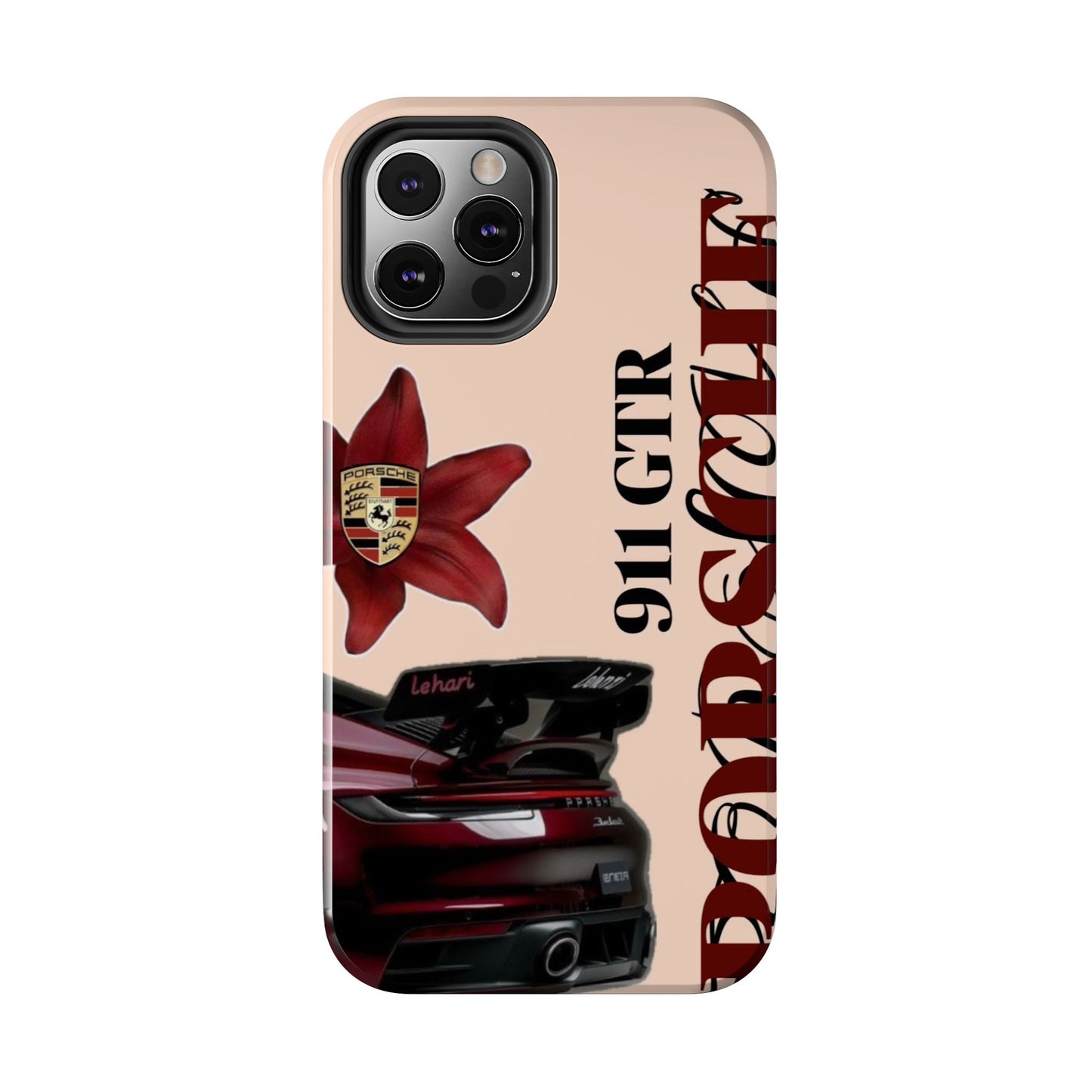 Porsche 911 GT-R Red Orchid Tough Phone Case — Sports Car Protective Cover