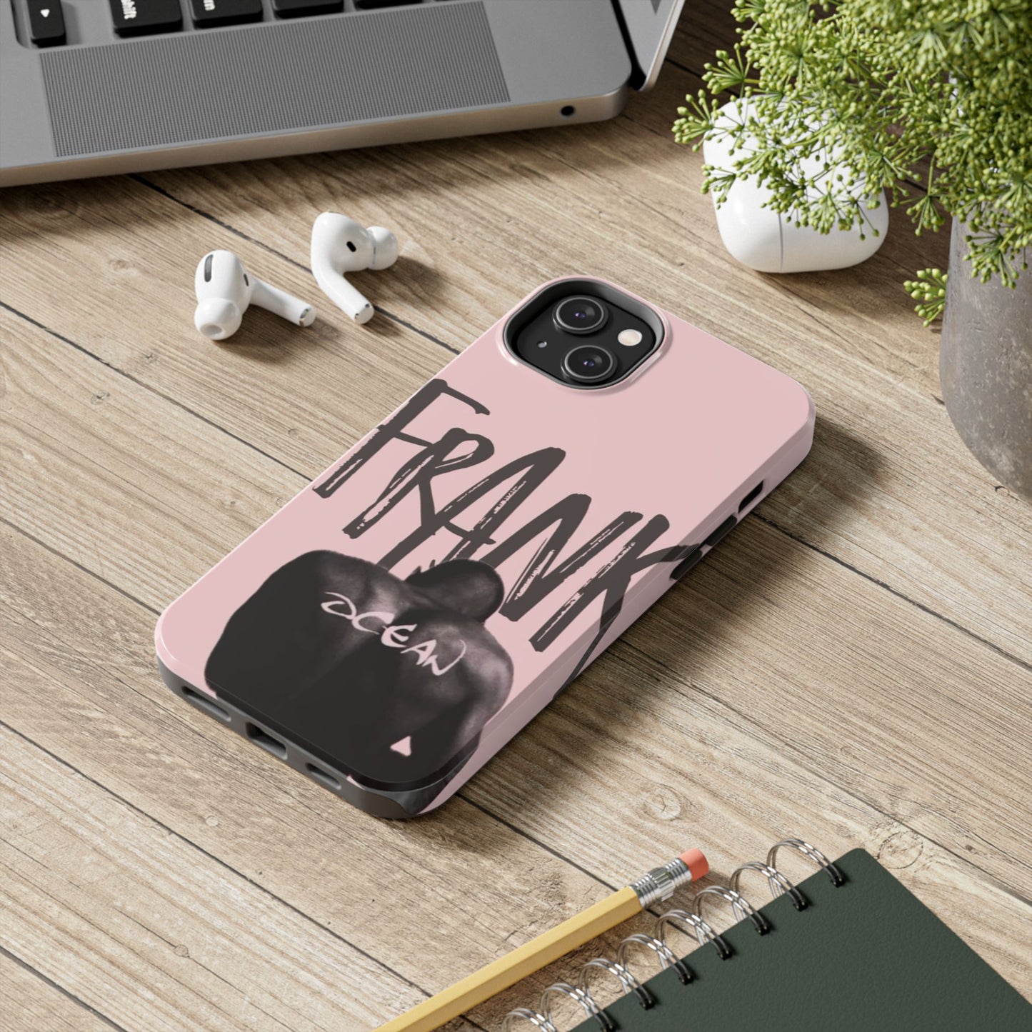 Frank Ocean Tough Phone Case — Pink Back Silhouette Design