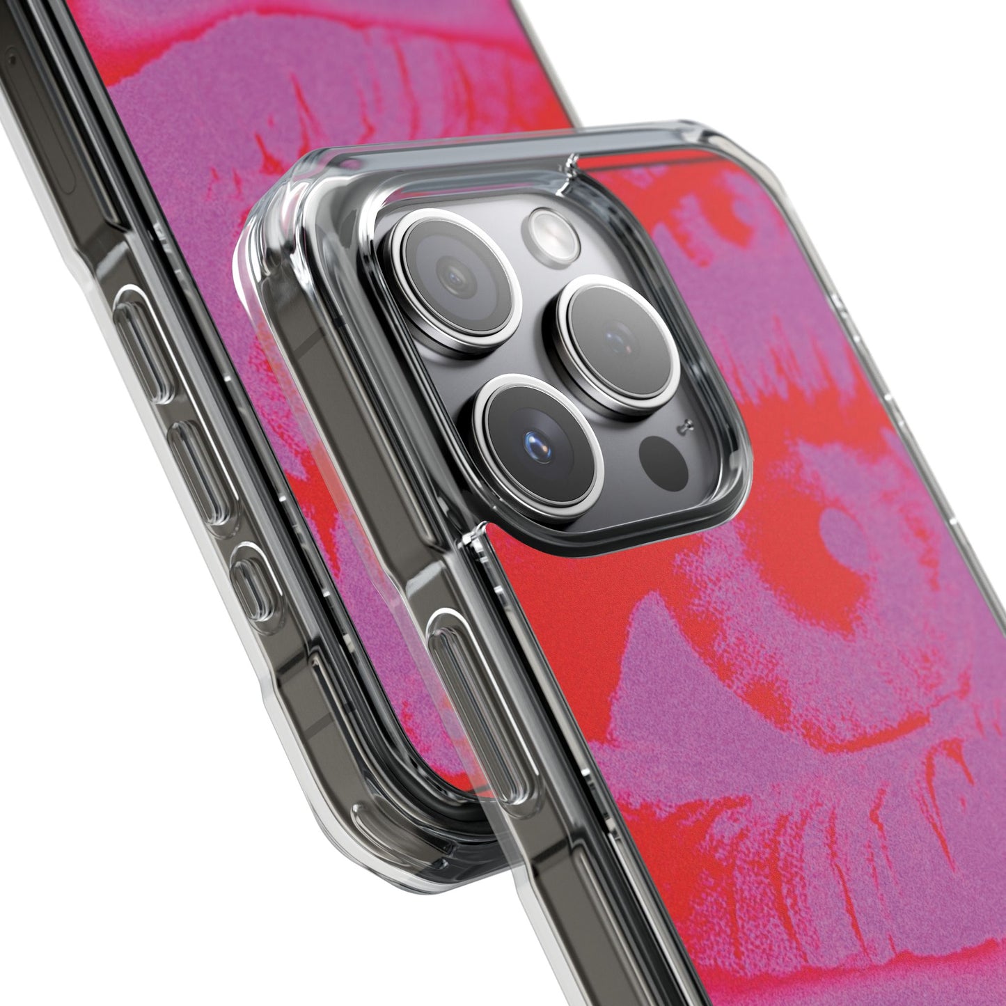 Phone Case — Pop Art Red Eyes Magnetic Clear Impact Case