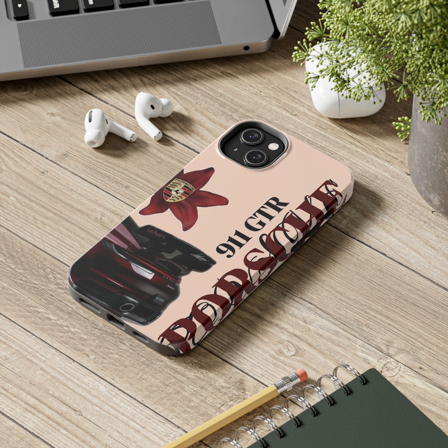 Porsche 911 GT-R Red Orchid Tough Phone Case — Sports Car Protective Cover