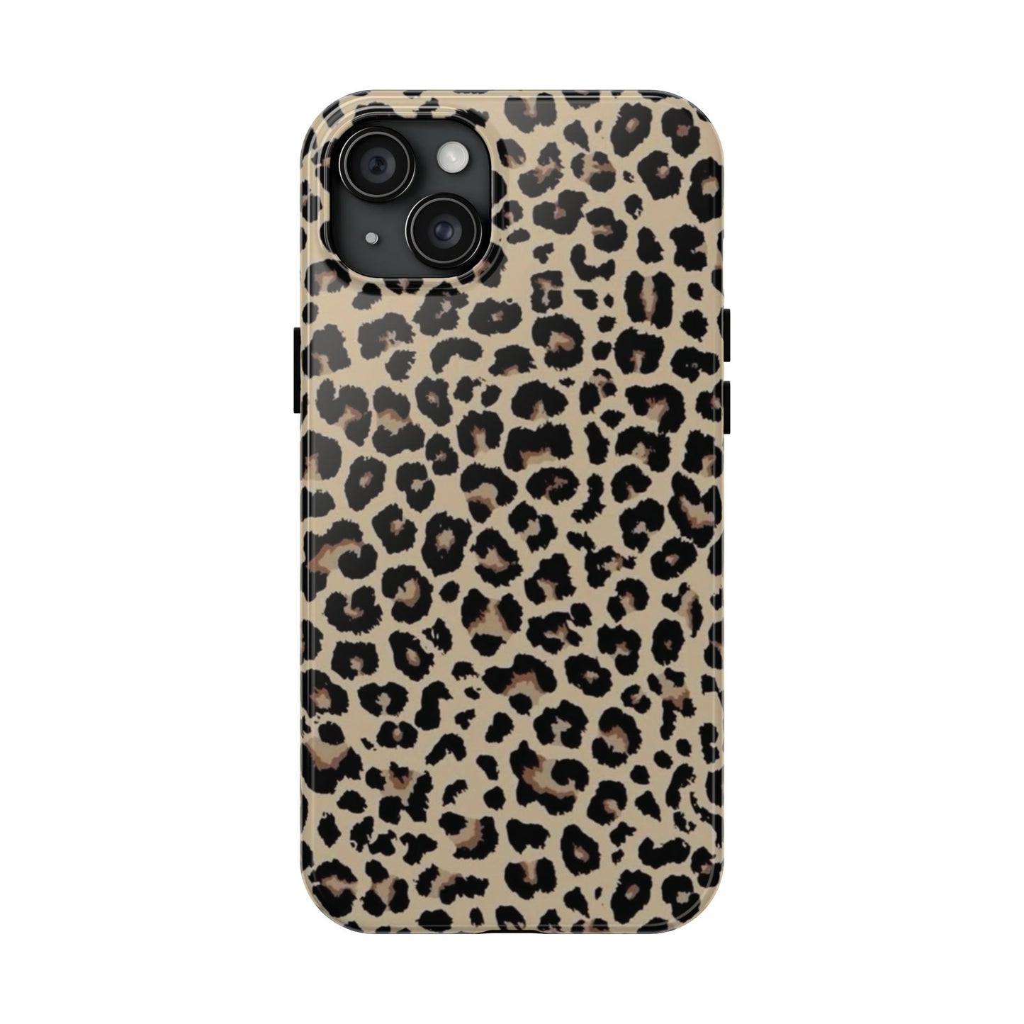 Leopard Print Tough Phone Case — Durable Protective iPhone Cover