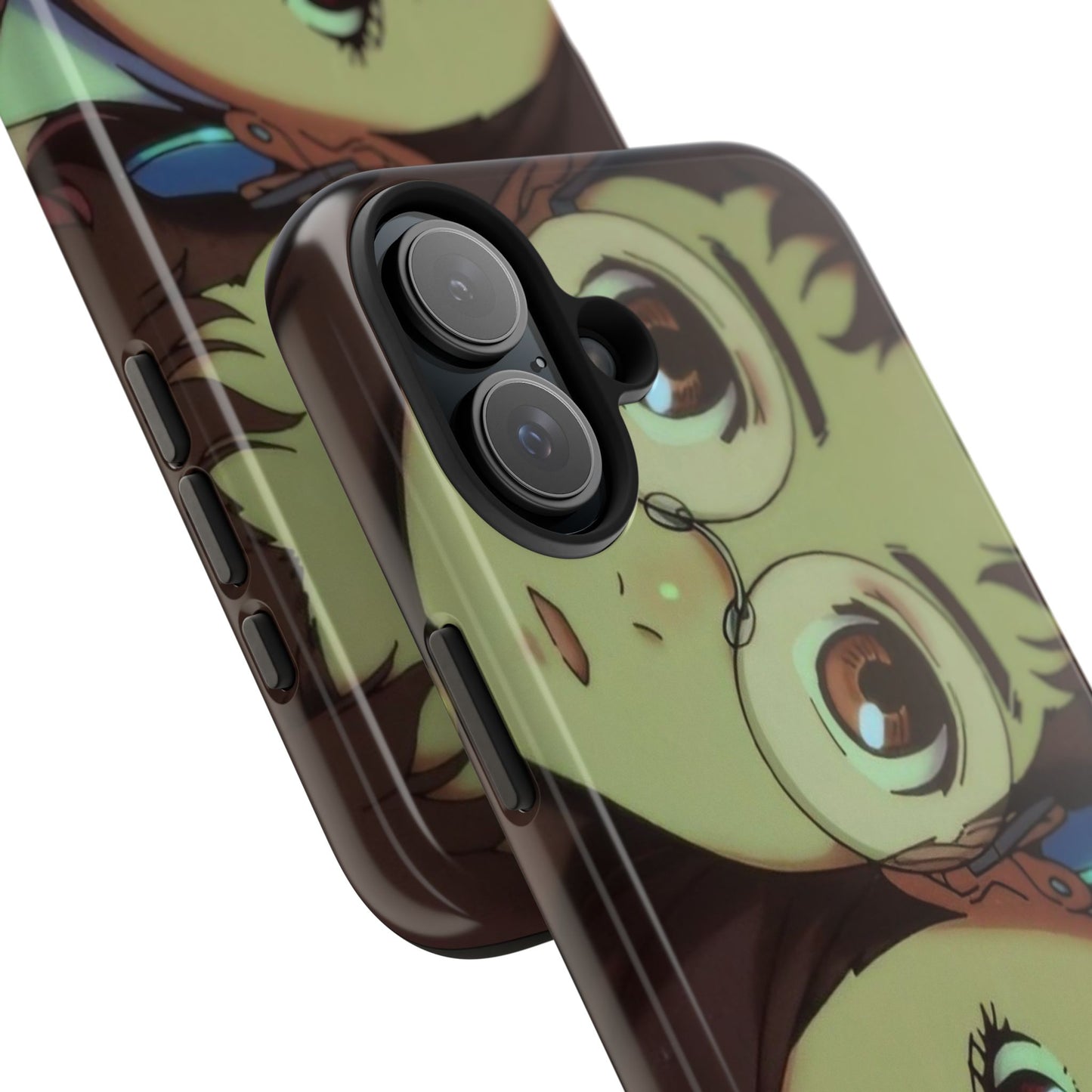 Anime Duo Tough Phone Case — Cute Chibi Sisters Protective Cover