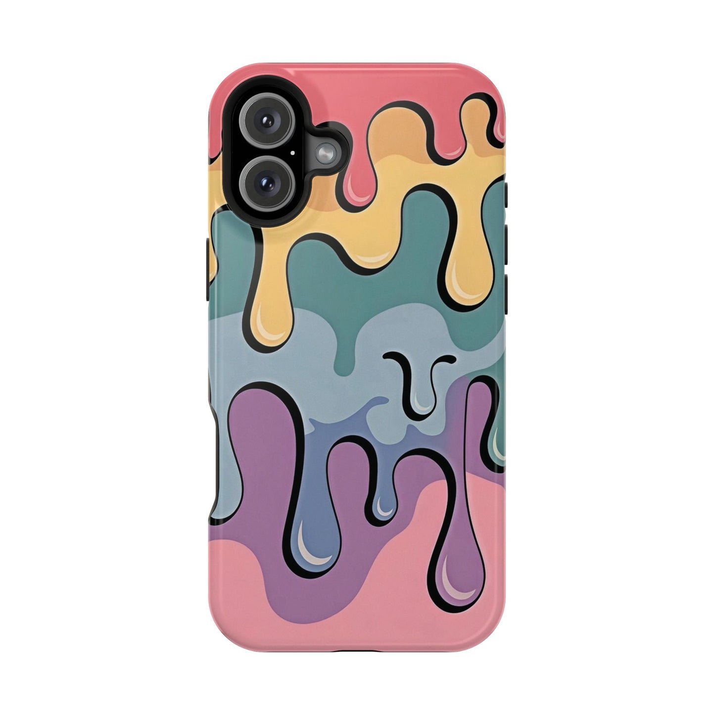 Colorful Drip Magnetic Phone Case — Impact-Resistant iPhone Cover