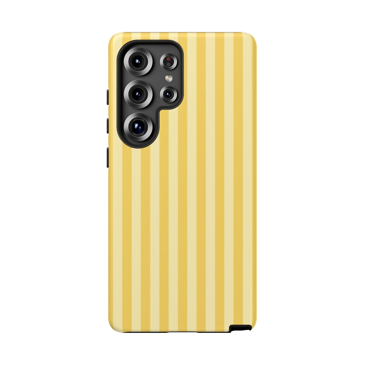 Yellow Stripe Tough Phone Case — Durable Protective iPhone Cover
