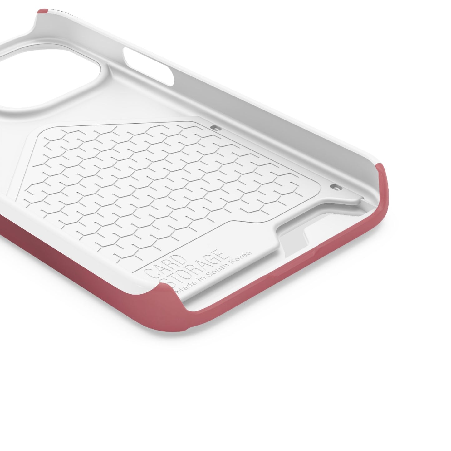 Slim Card-Holder Phone Case — Magnetic Red Wallet Cover