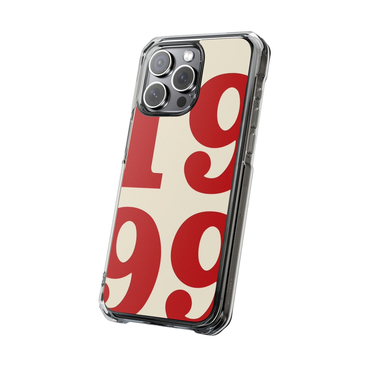 1999 Retro Number Clear Magnetic Phone Case