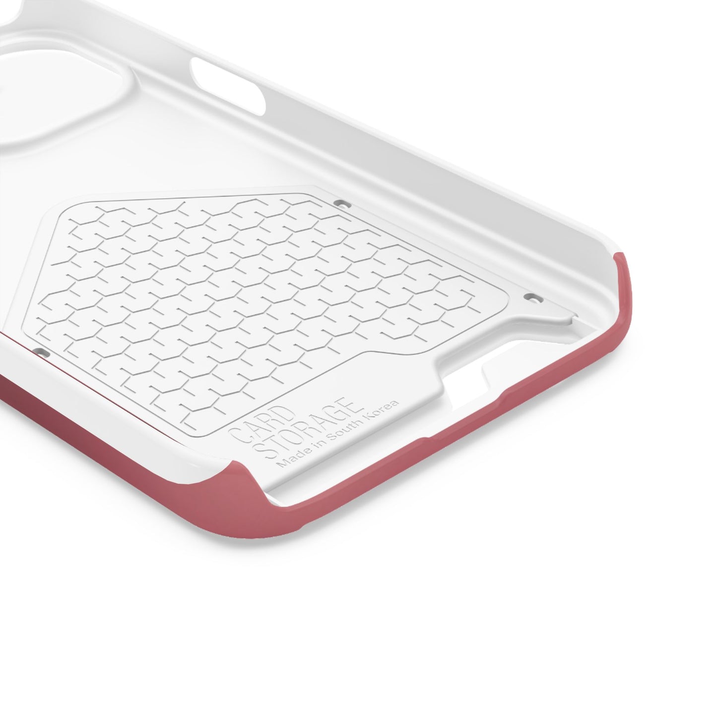 Slim Card-Holder Phone Case — Magnetic Red Wallet Cover