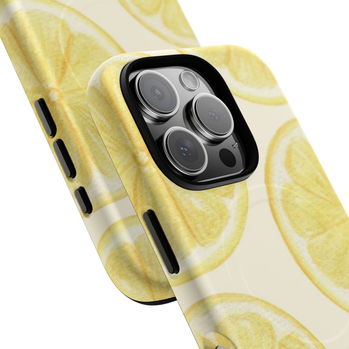 Lemon Slices Tough Magnetic Phone Case — Protective Citrus Pattern