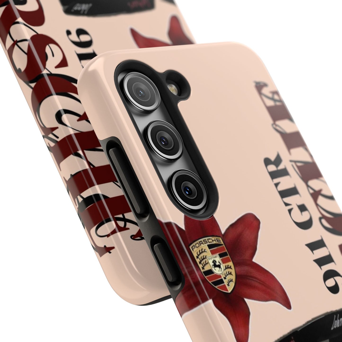 Porsche 911 GT-R Red Orchid Tough Phone Case — Sports Car Protective Cover