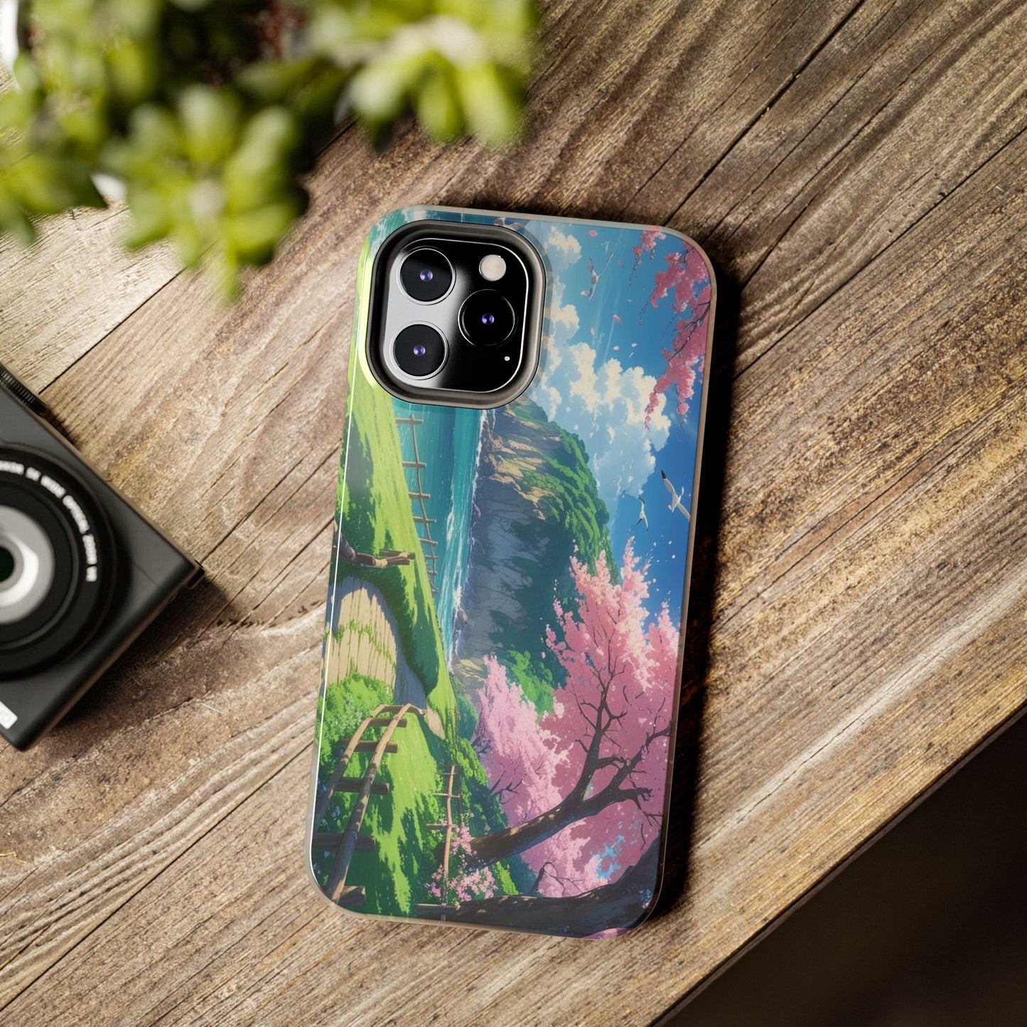 Tough Phone Case — Scenic Cherry Blossom Landscape Phone Cover